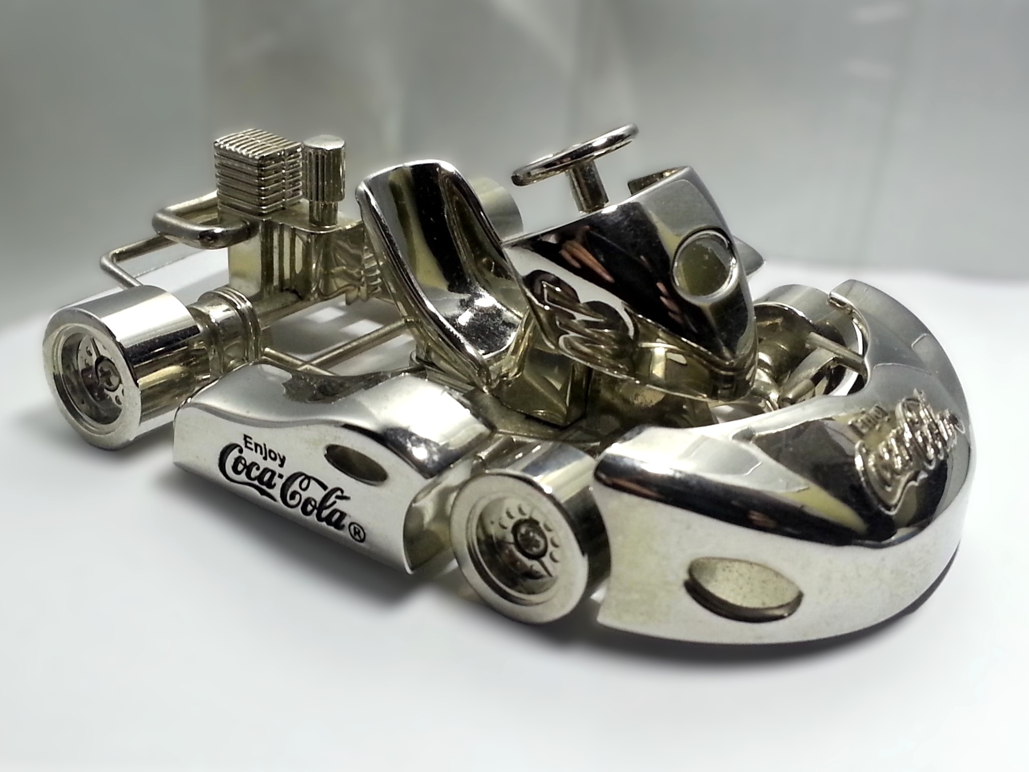 Coca Cola 2002 Go-Kart Diecast Metal Mini Racing Car Set Of 3 - New In Box