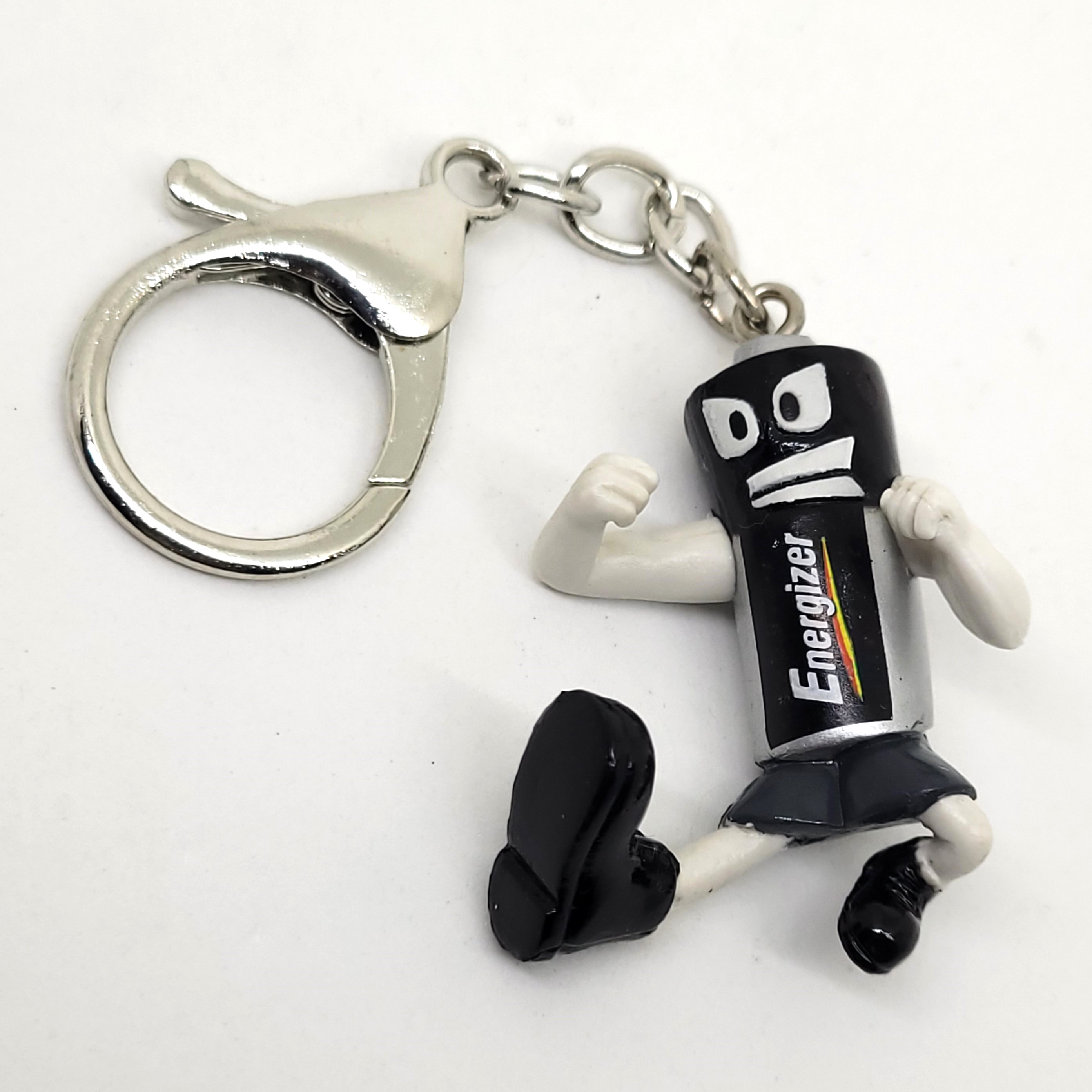 Energizer Battery Mascot Keychain (Bruce Lee Flying Kick) - 2000s Mr. Energizer