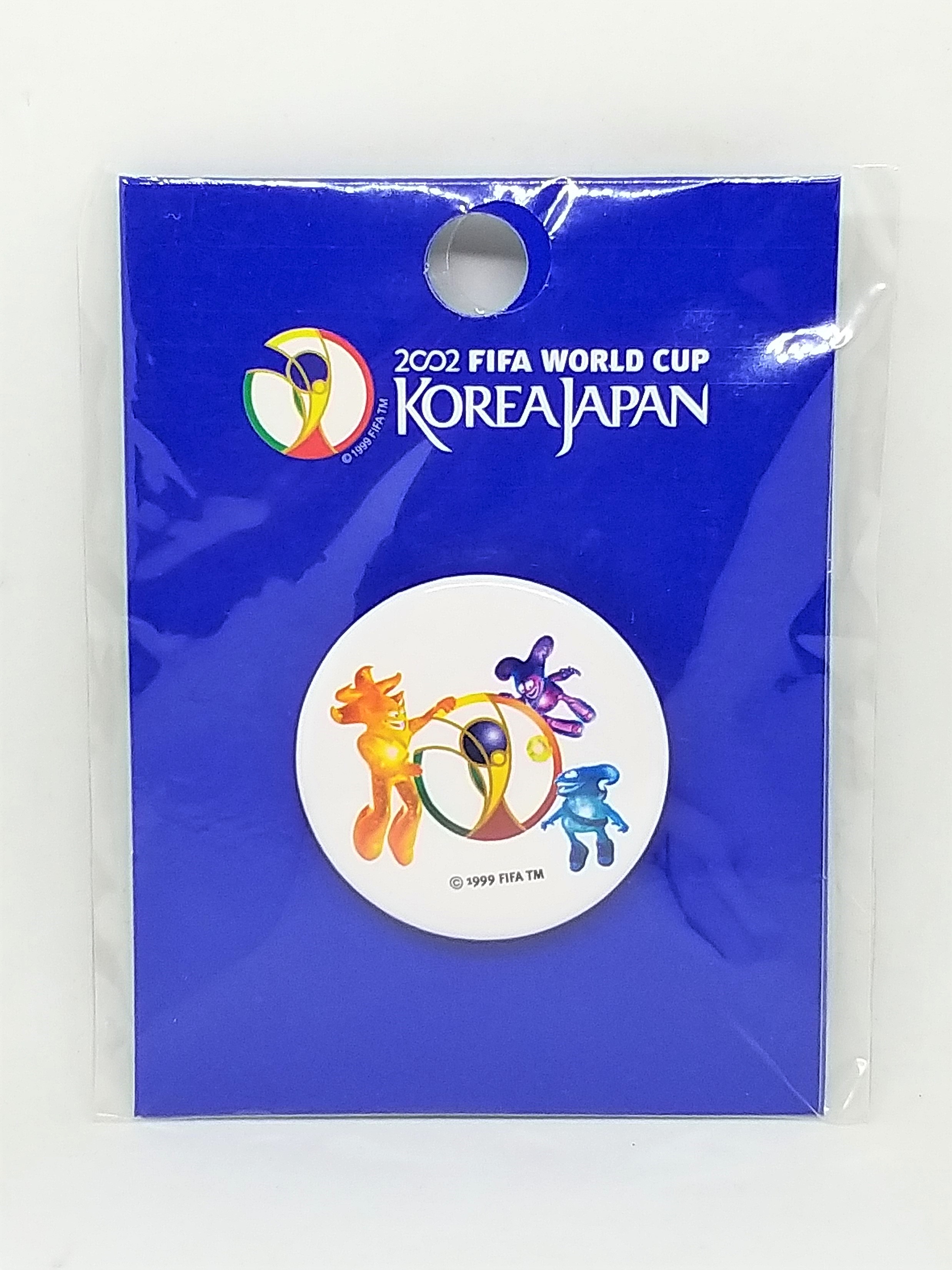 2002 Fifa World Cup Korea Japan Round Button Badges (Mascots) Brand New