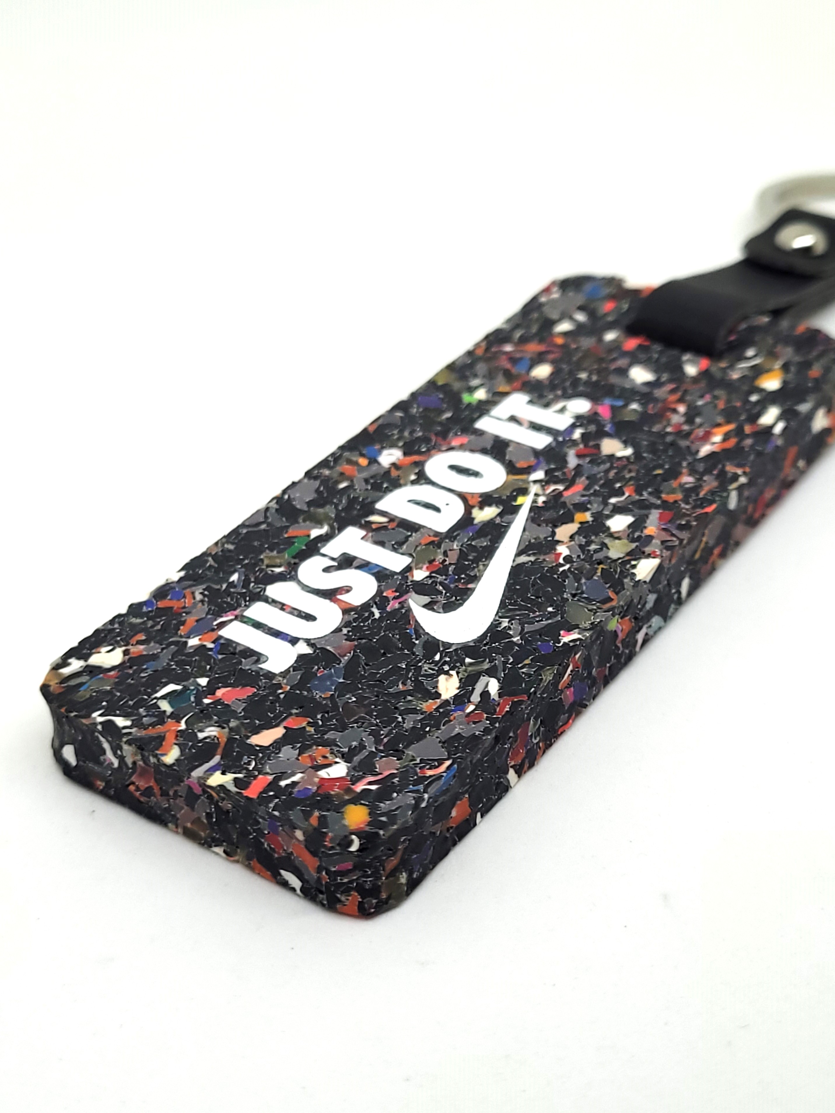 Nike "JUST DO IT" x ESKYIU PLAYKITS Recycled Rubber Keychain Key Ring Unused