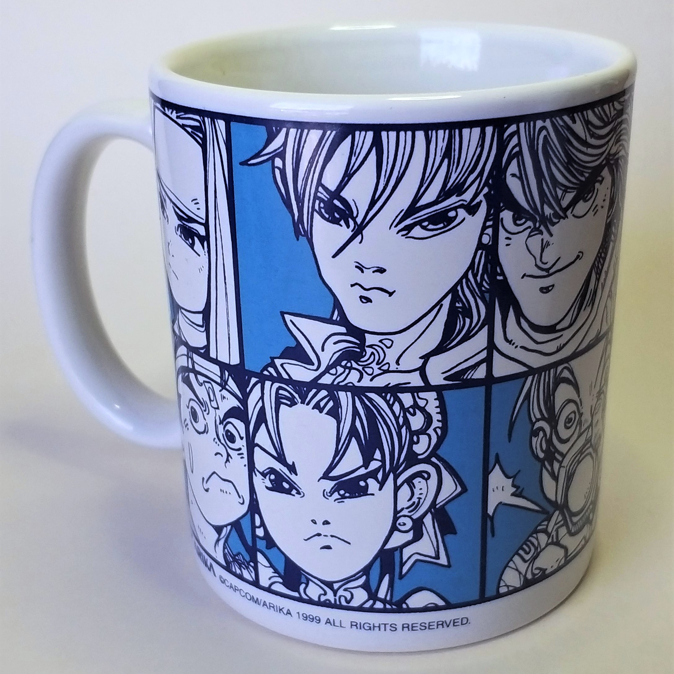 Street Fighter EX2 Ceramic Mug - 1999 CAPCOM / ARIKA Hong Kong Comics