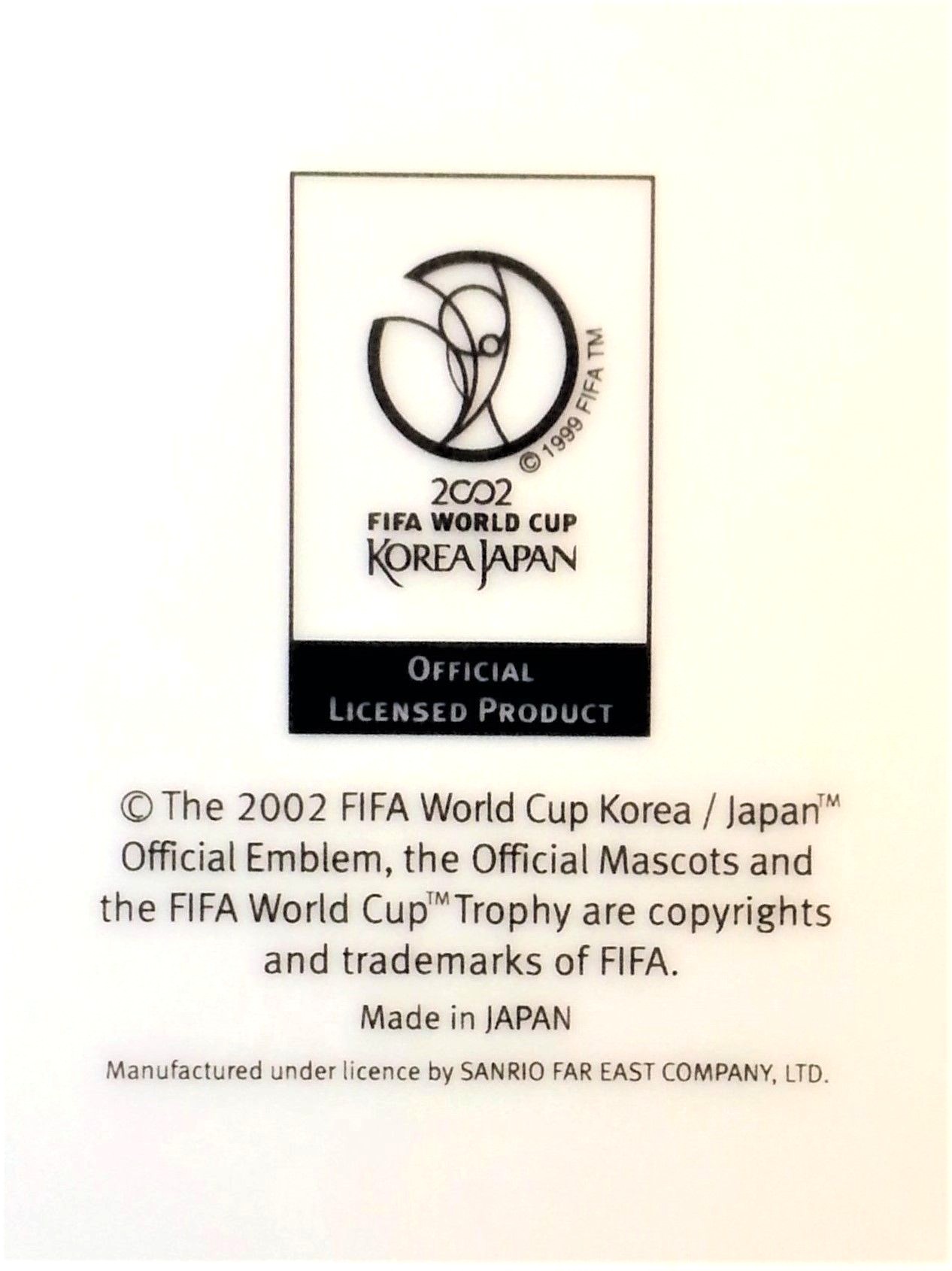2002 Fifa World Cup Korea Japan Commemorative Plate (Trophy)