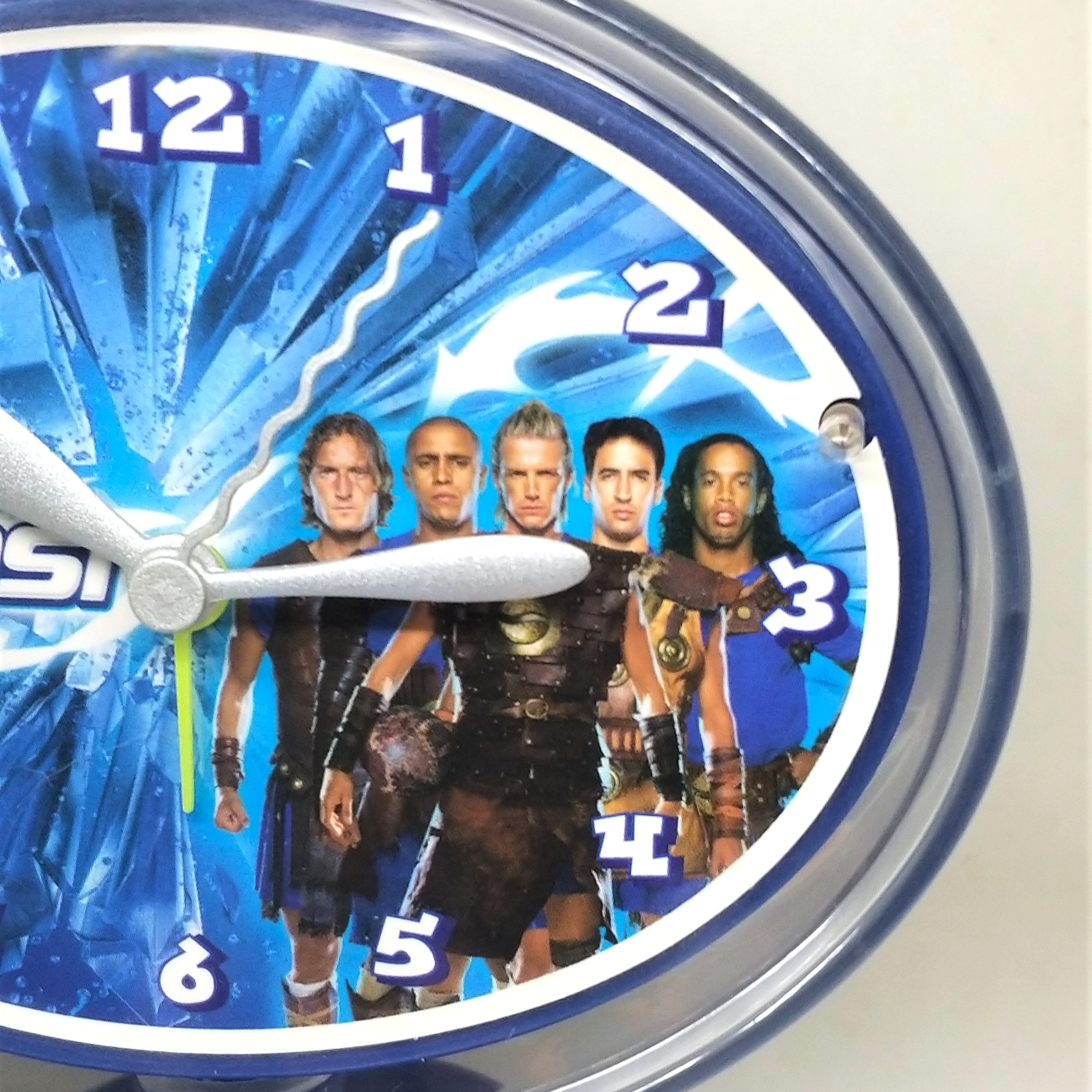 Pepsi Desk Clock 2004 Medieval Fight (Beckham, Ronaldinho, Carlos, Totti, Raul)
