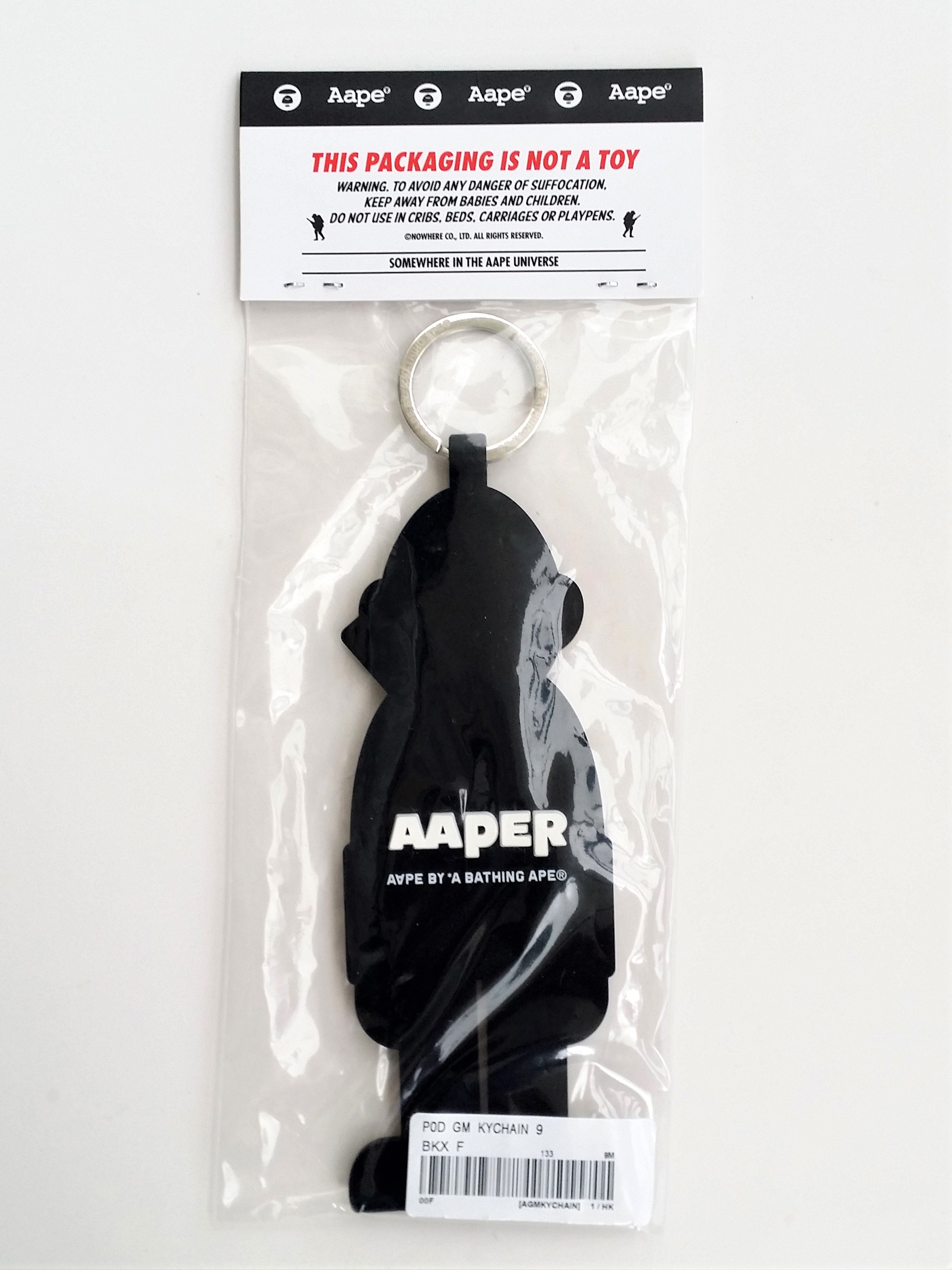  A BATHING APE Bape Aape Soldier Keychain Key Ring - Brand New