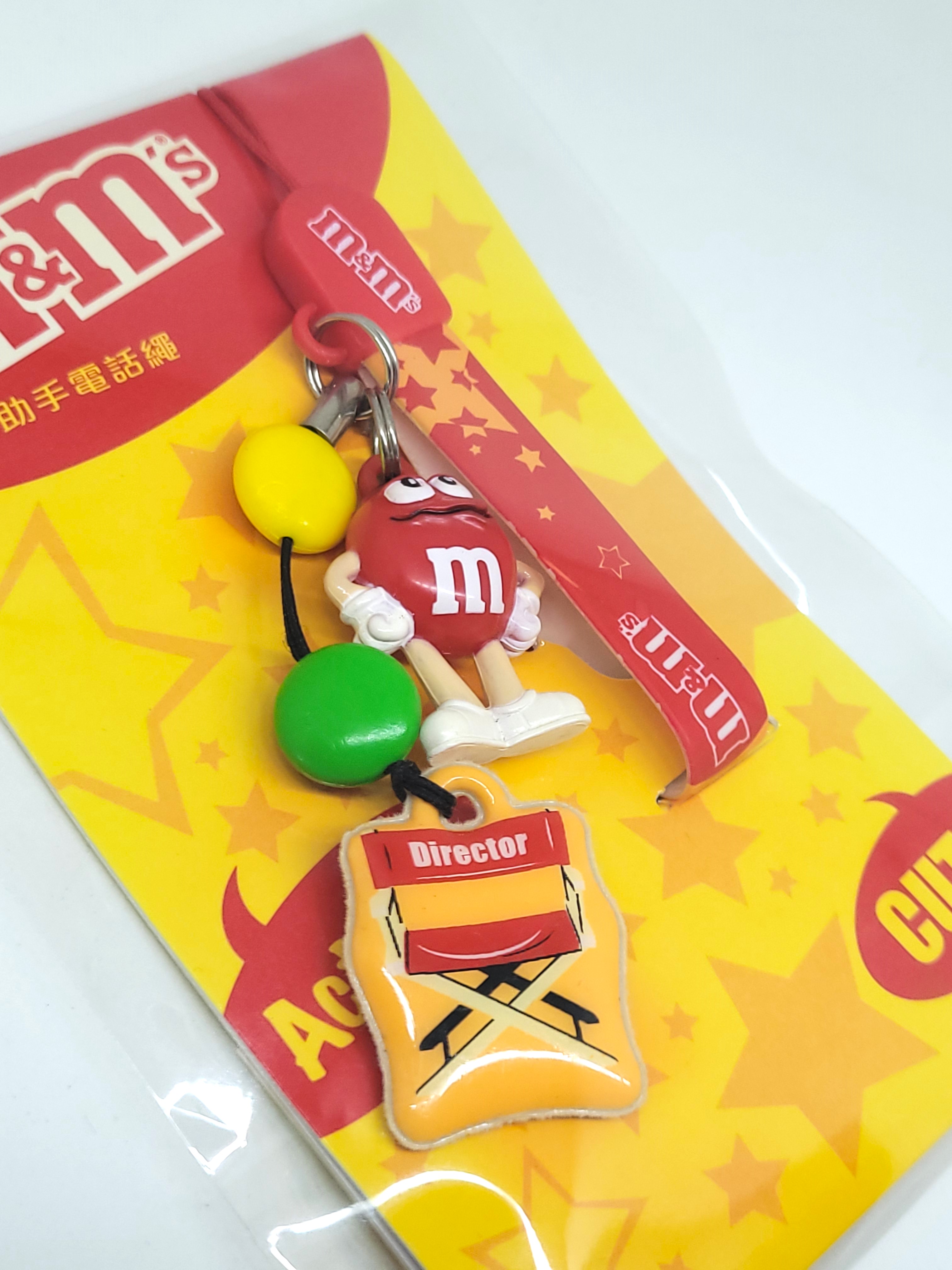 M&M's Phone Charm Strap w/ Screen Cleaner (Red Combo) - 2006 New Unused