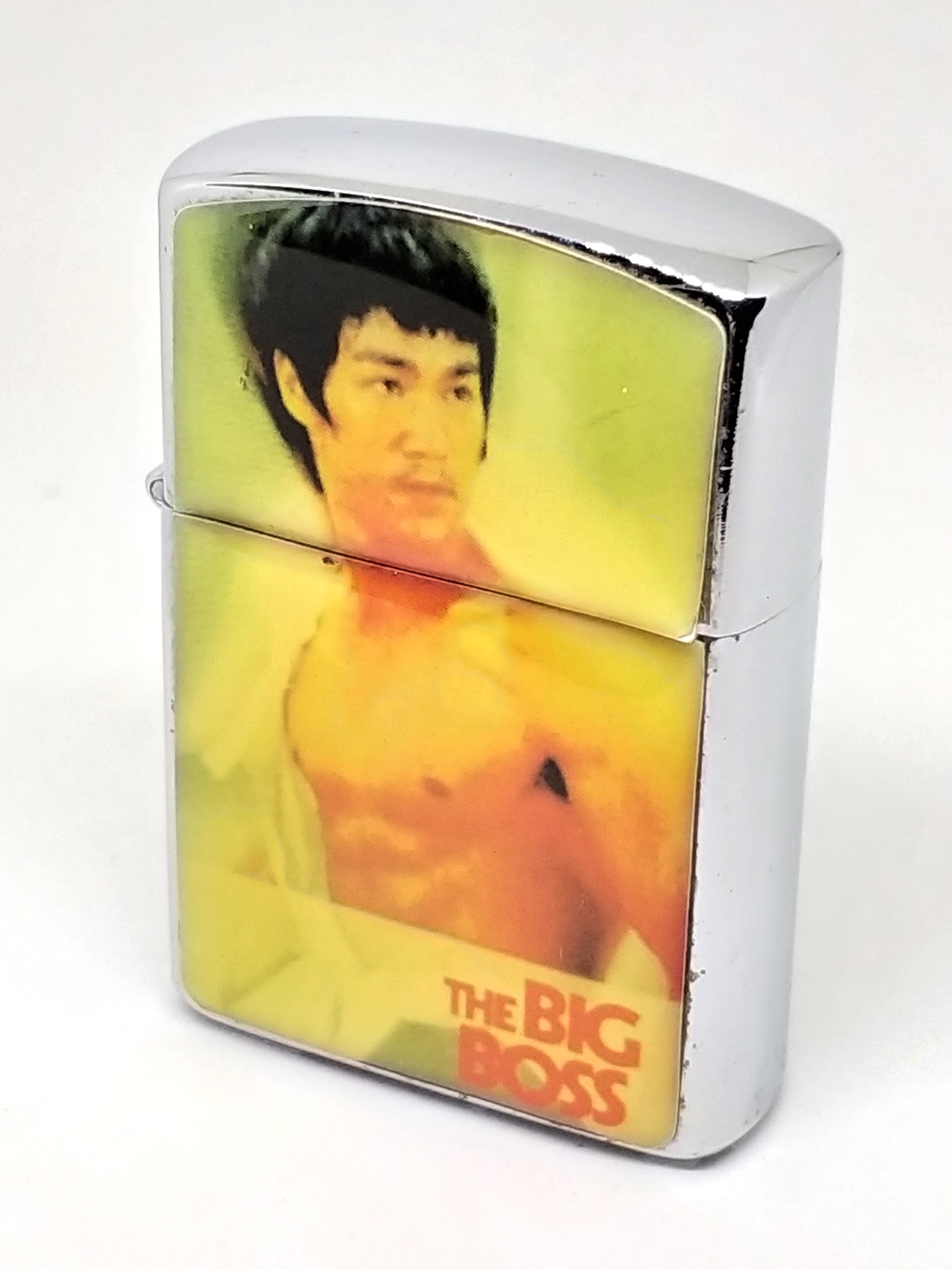 Bruce Lee "THE BIG BOSS" Empty Shell NO GUTS Lighters - Rare Vintage