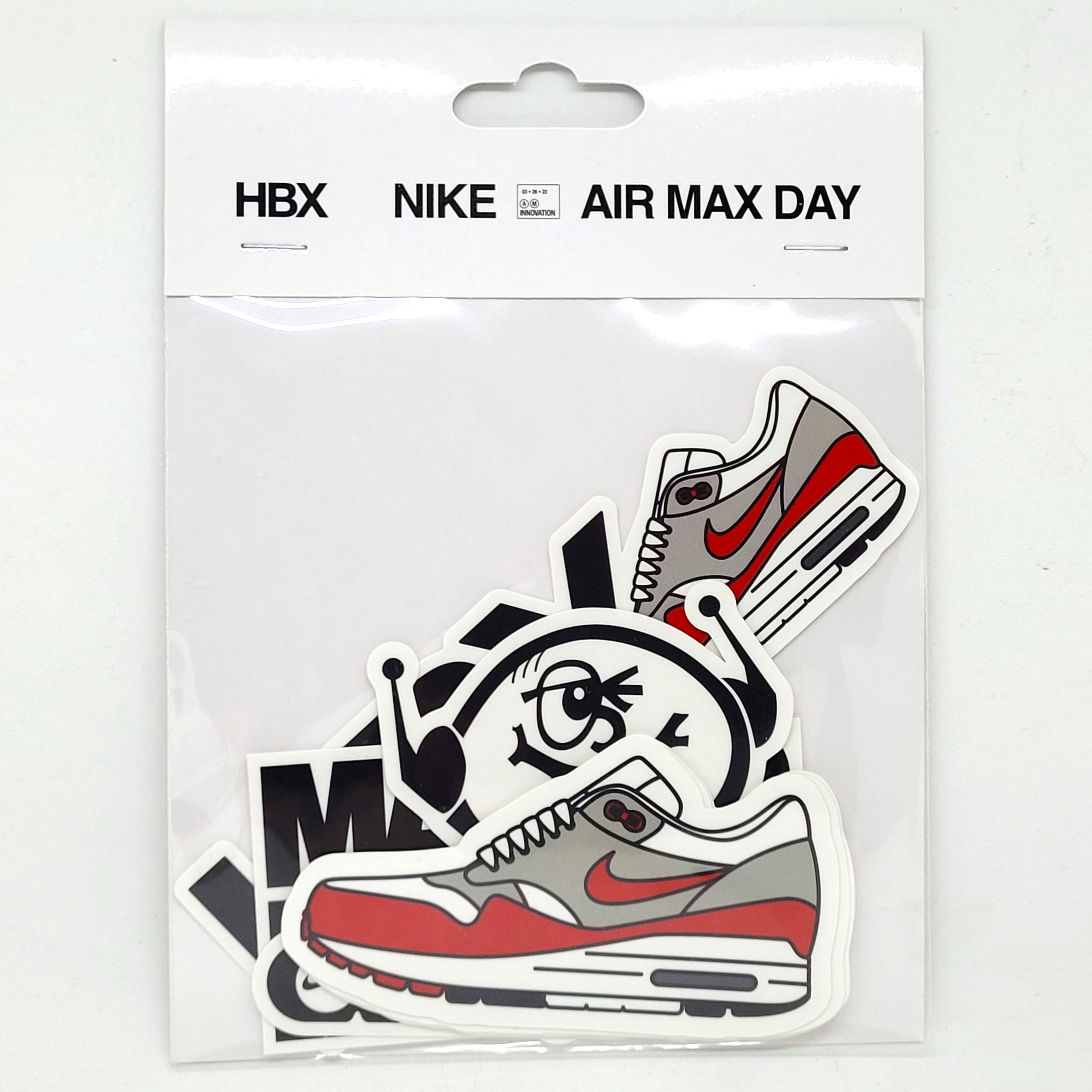 Nike Air Max Day (Air Max 1 Big Bubble) Pin Badge & Sticker Set - 2023 Hong Kong Exclusive