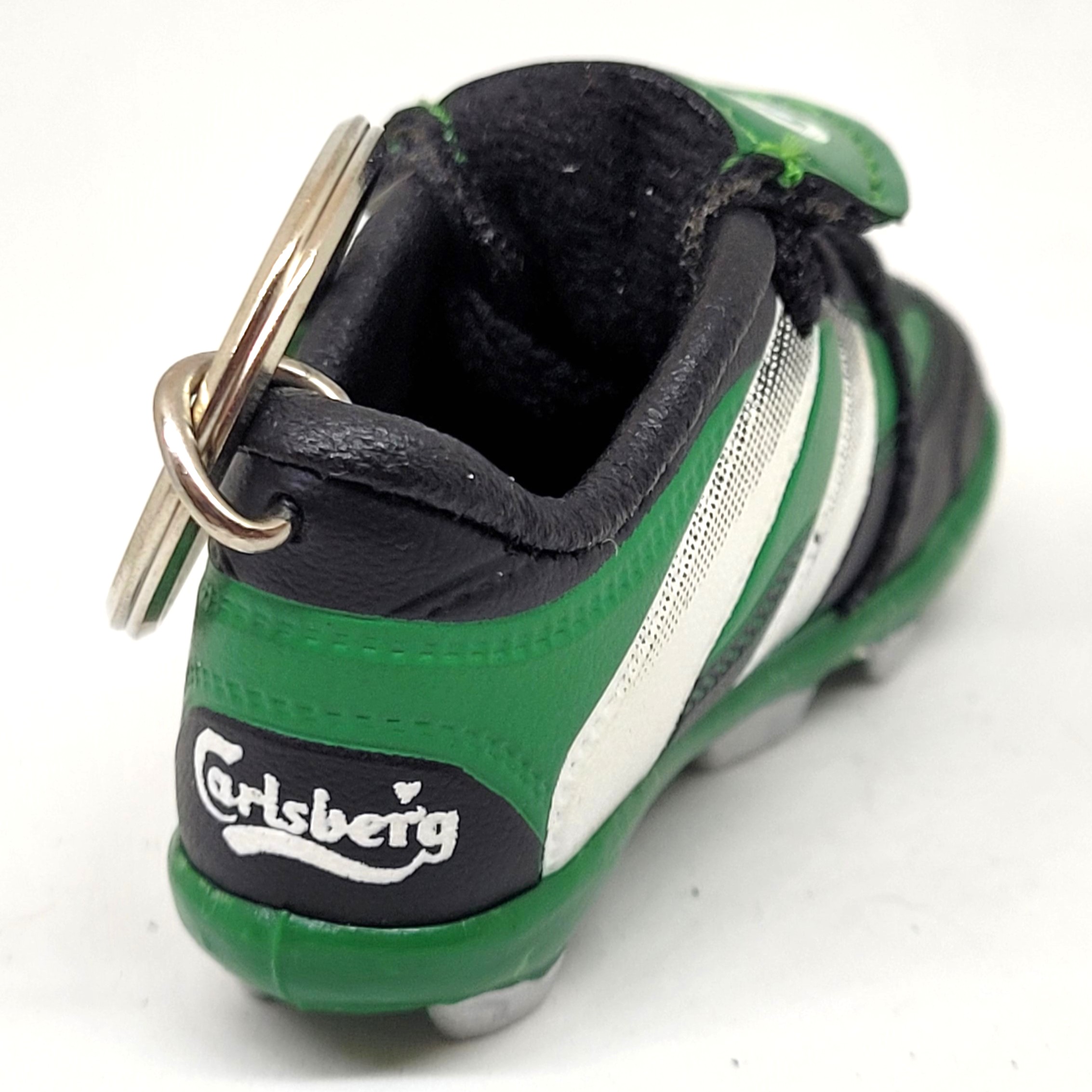  Carlsberg Beer Soccer Shoe Keychain - Vintage Unused Key Ring
