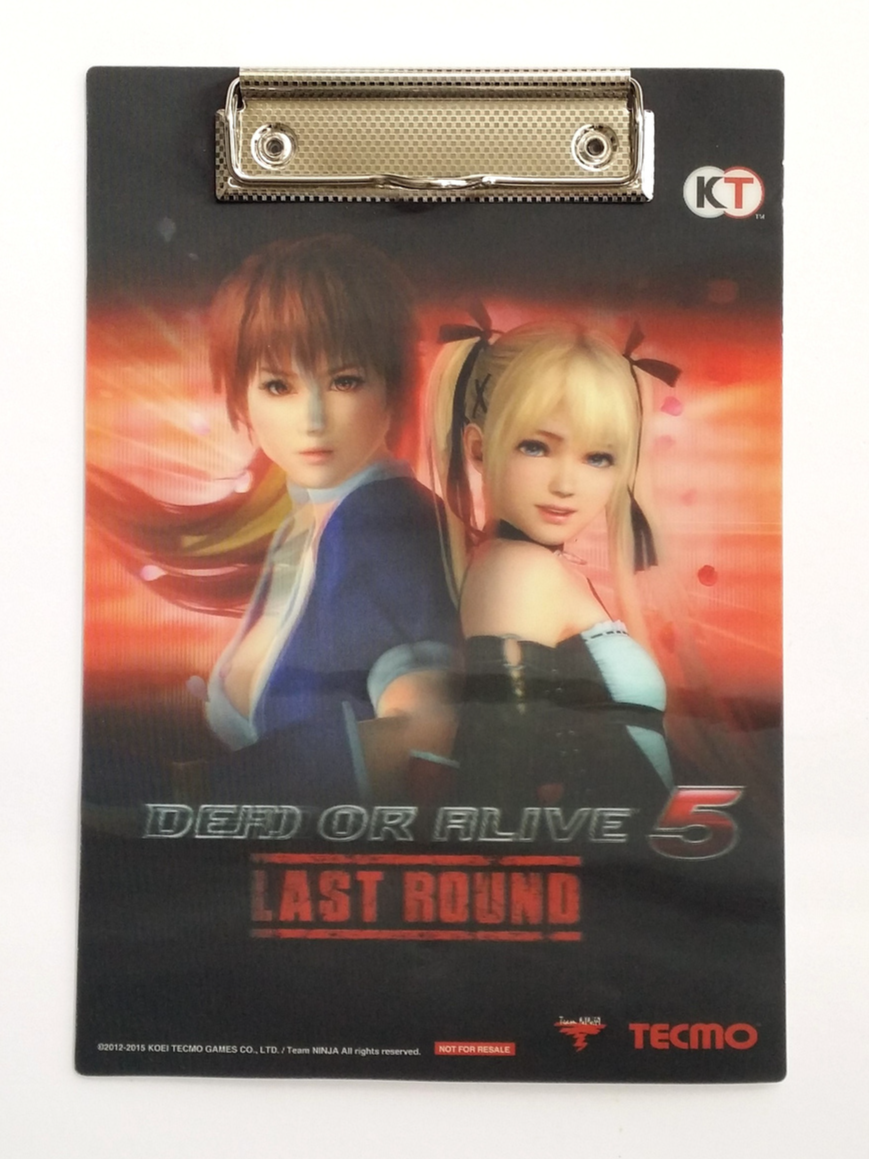 Dead or Alive 5 Last Round 3D Lenticular Clipboard - 2015 Koei Tecmo DOA5
