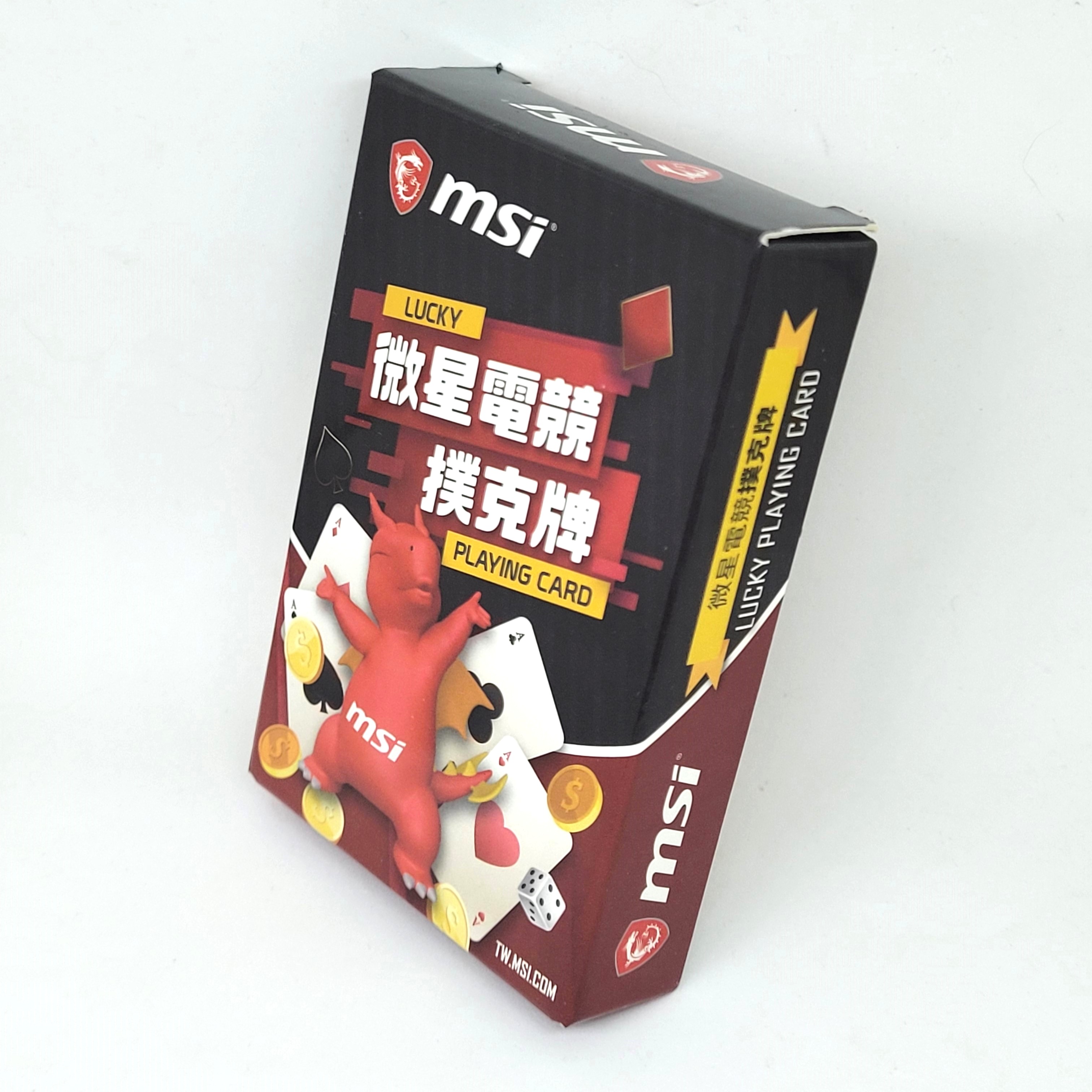 MSI Micro-Star International Gaming Dragon Lucky Playing Cards - New Unused