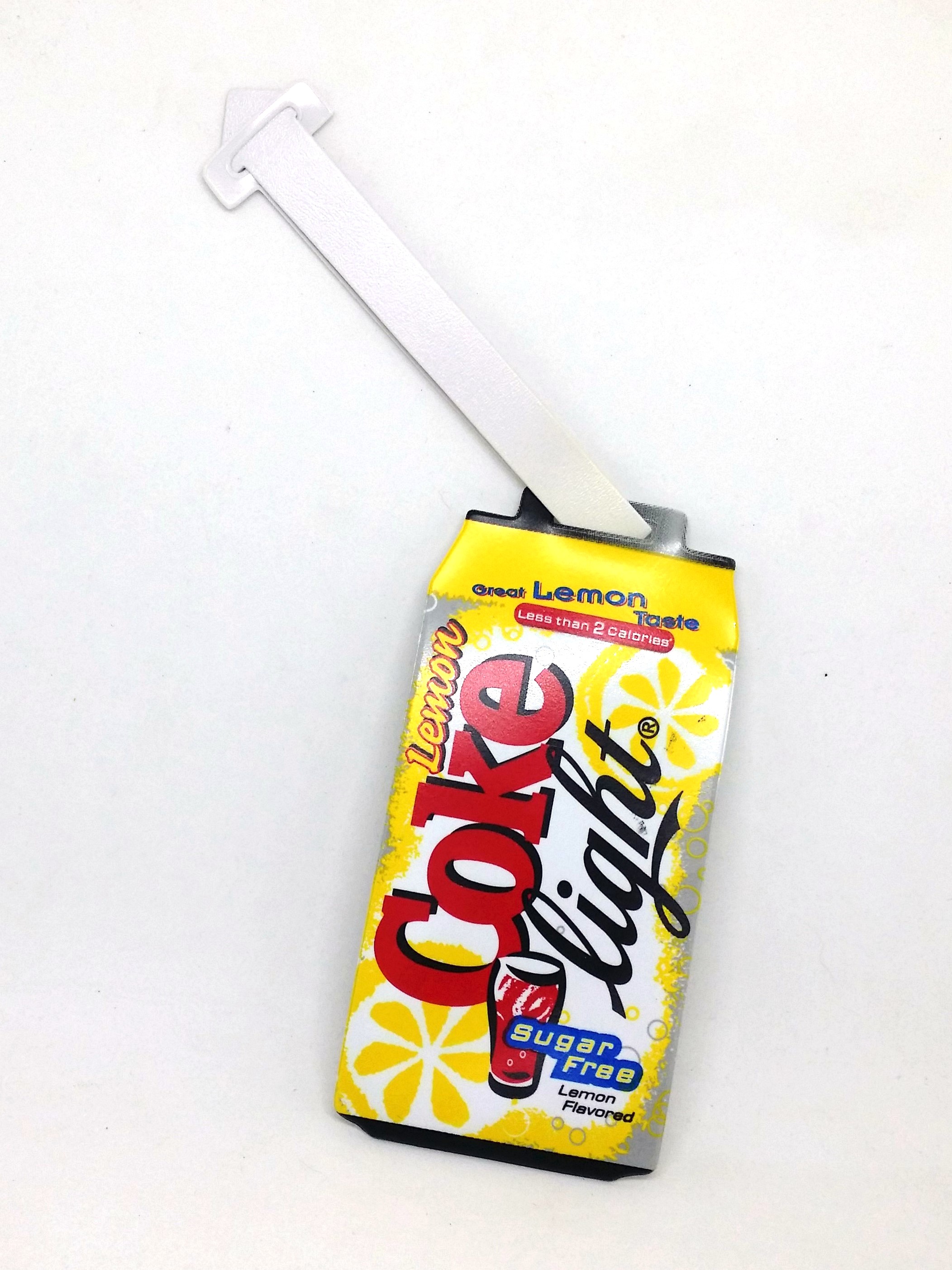 Coca Cola Coke Light Lemon Luggage Name Tag - 2002 Hong Kong Exclusive