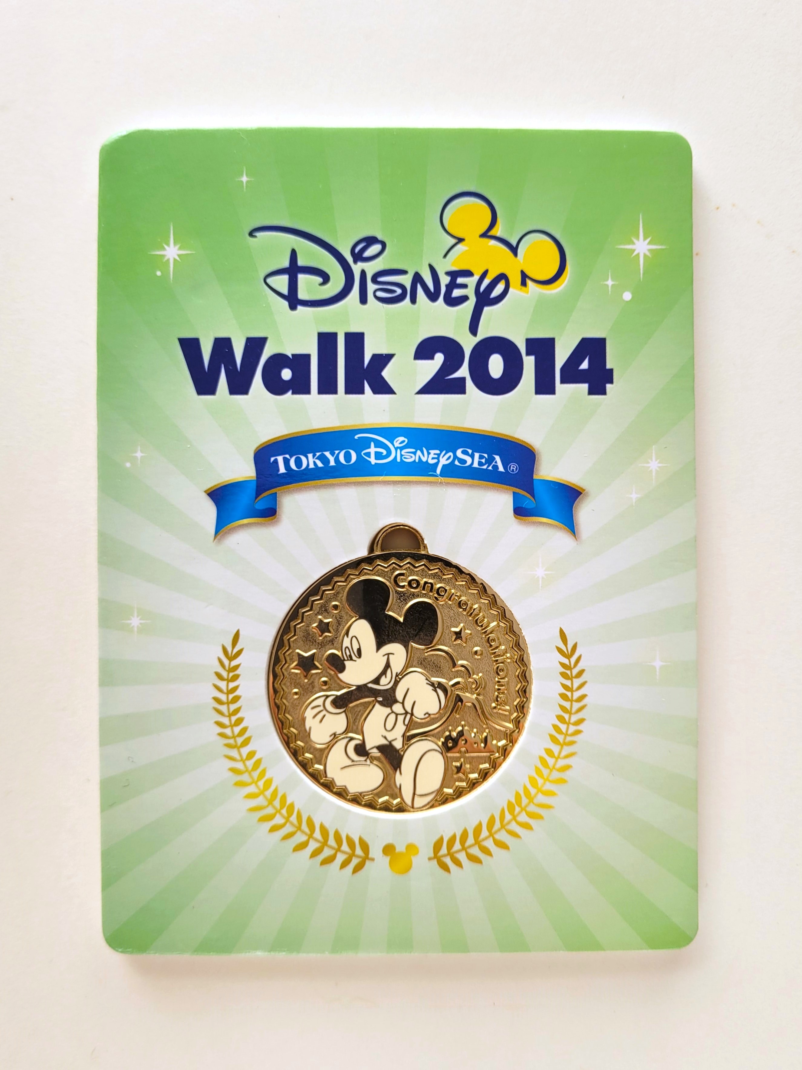 Disney Walk 2014 Gold Medal - TOKYO Disney Sea NFS