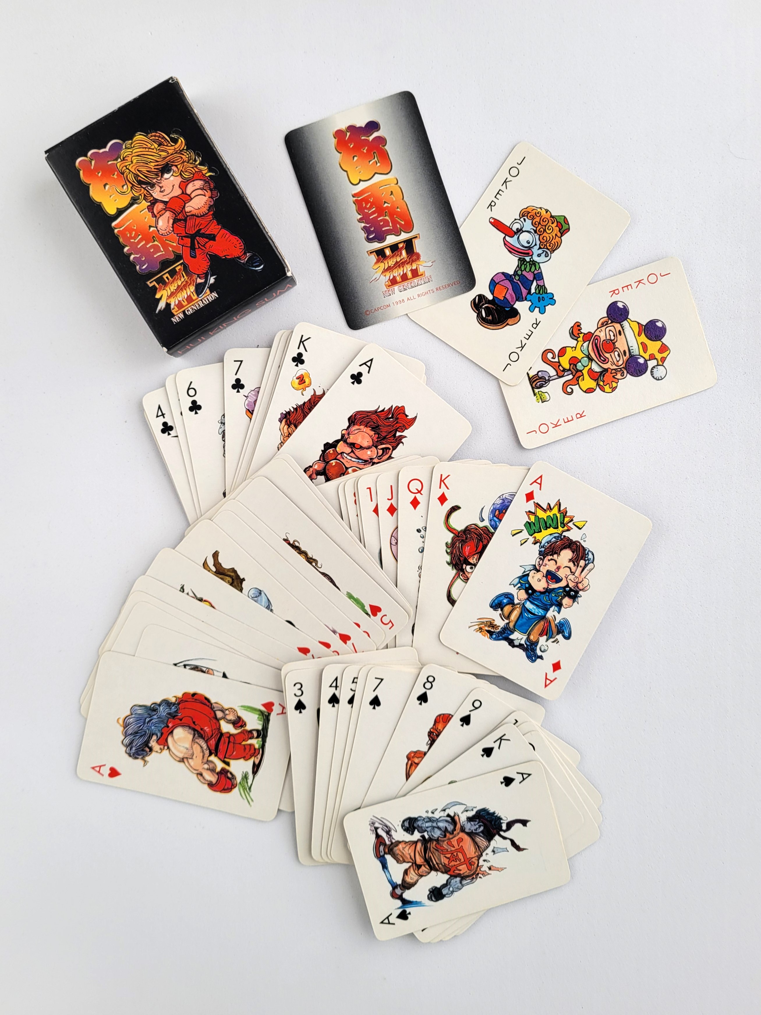 Street Fighter III New Generation Mini Playing Cards (6.4 x 4.2cm) - 1998 Capcom Hong Kong Comics
