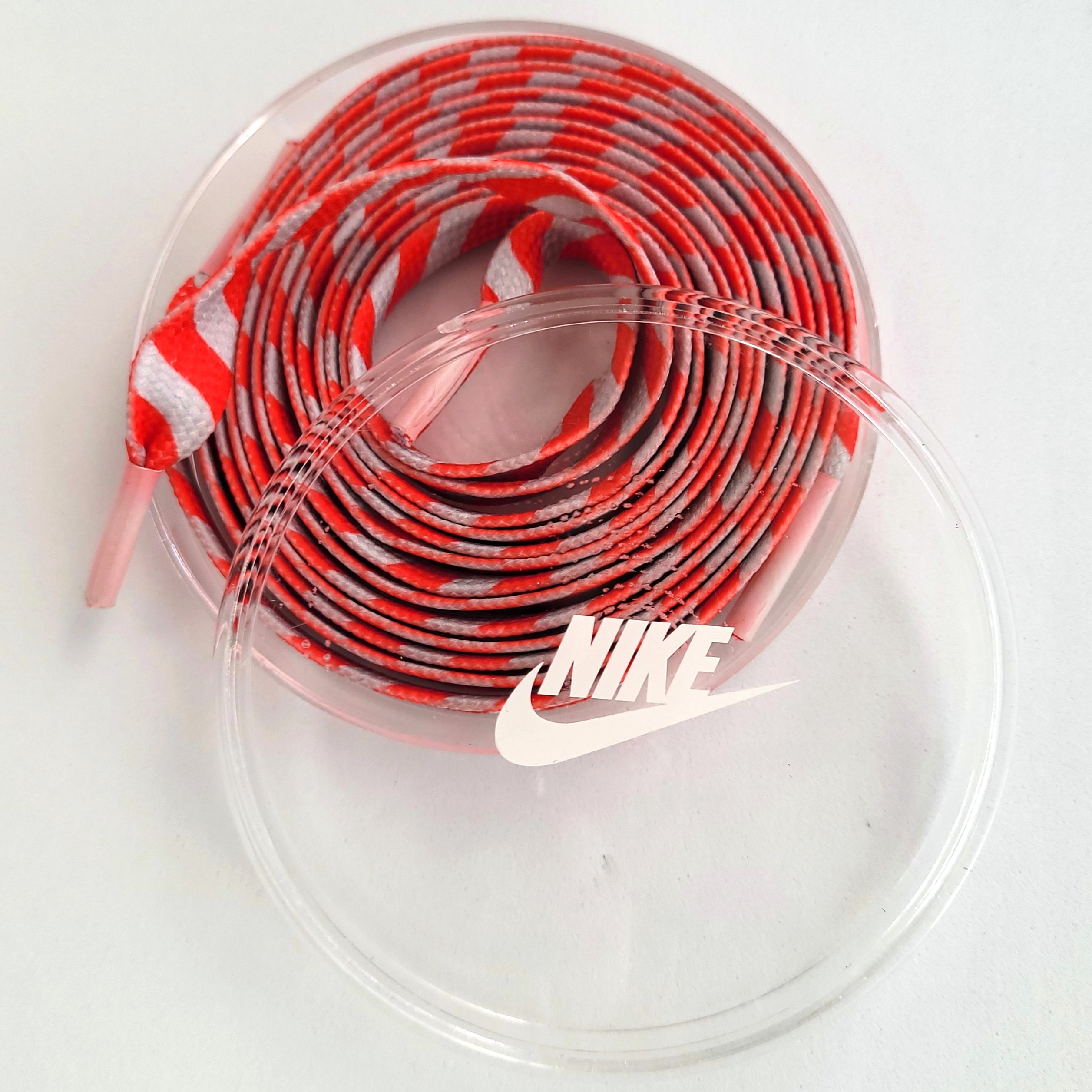 Nike "KISS MY AIRS" Shoelaces w/ Round Plastic Box (2 Sets) - 2017 New & Unused NFS