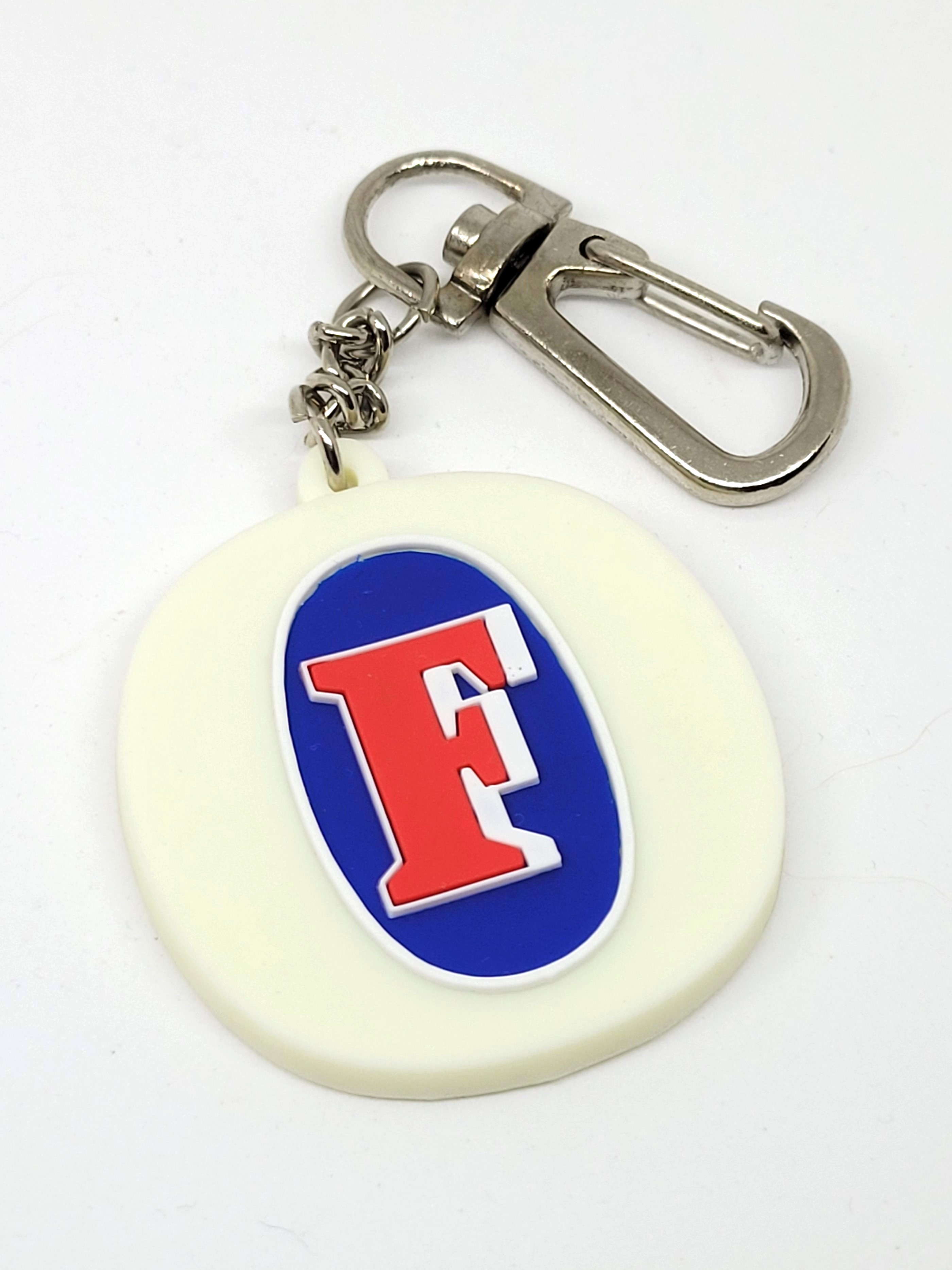 Foster's Beer Glow In The Dark Rubber Keychain - Vintage Unused Key Ring
