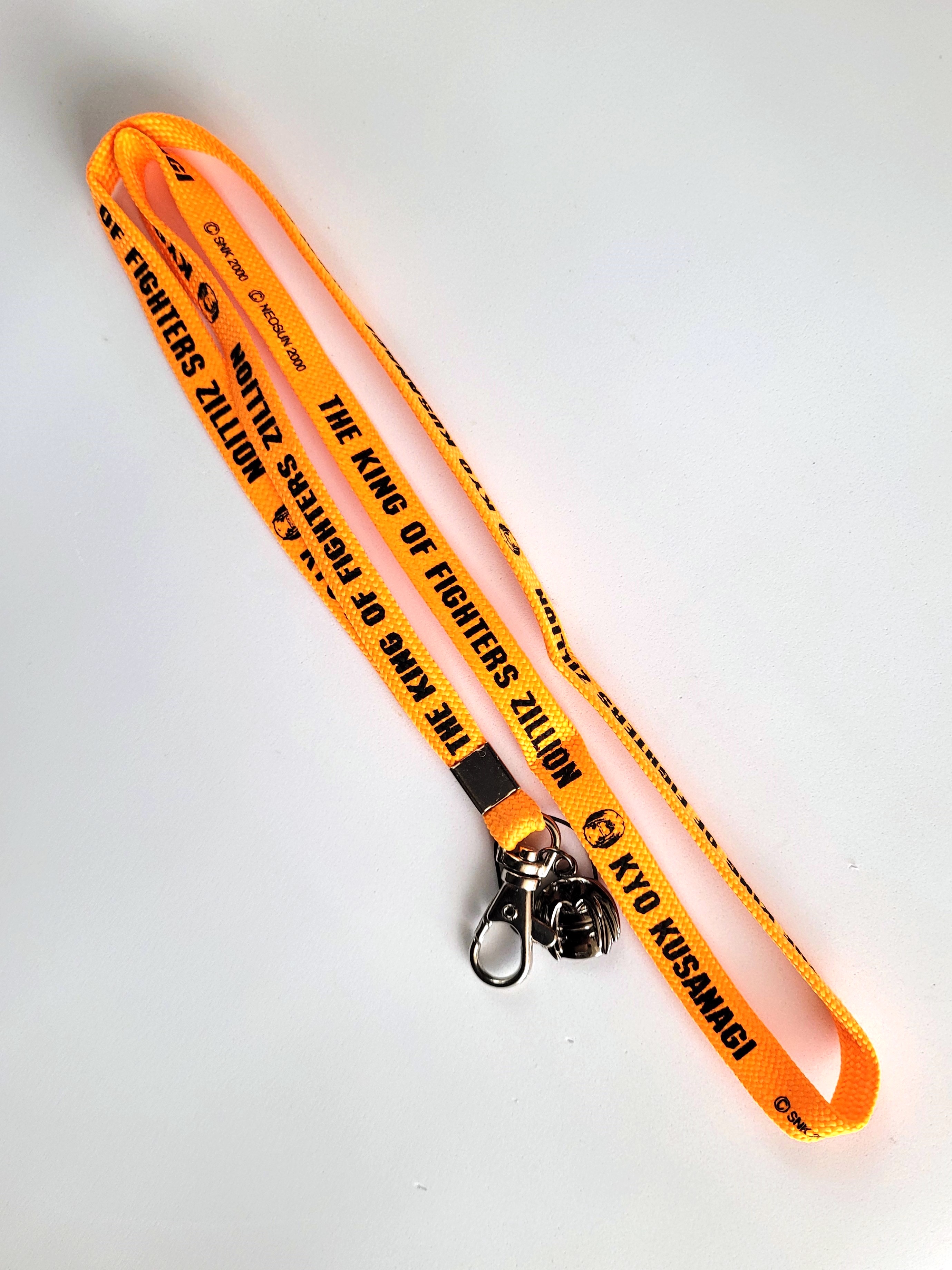 The King Of Fighters Zillion Lanyard w/ Kyo Head Charm - 2000 SNK KOFZ Hong Kong Comics
