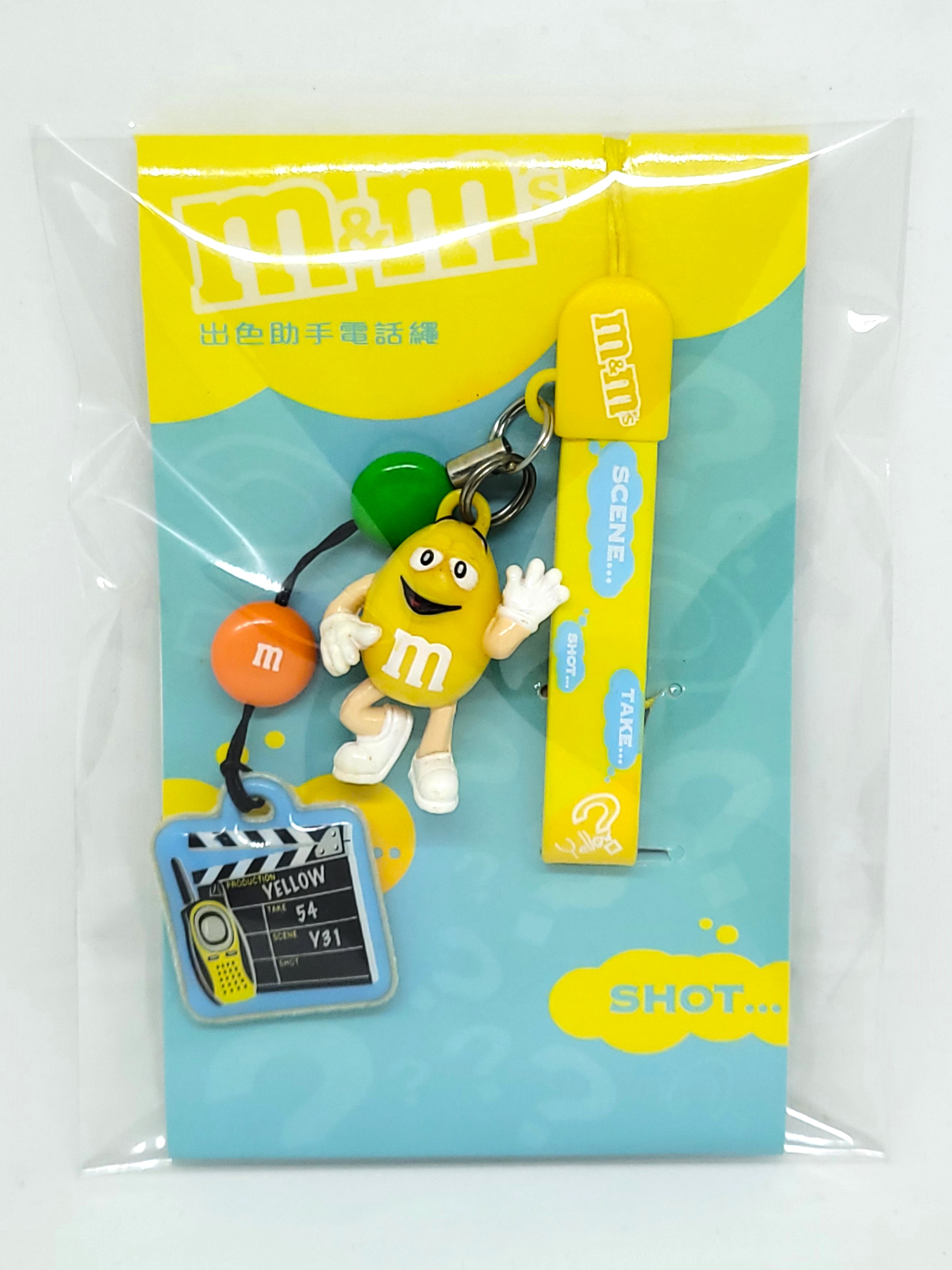 M&M's Phone Charm Strap w/ Screen Cleaner (Yellow Combo) - 2006 New Unused