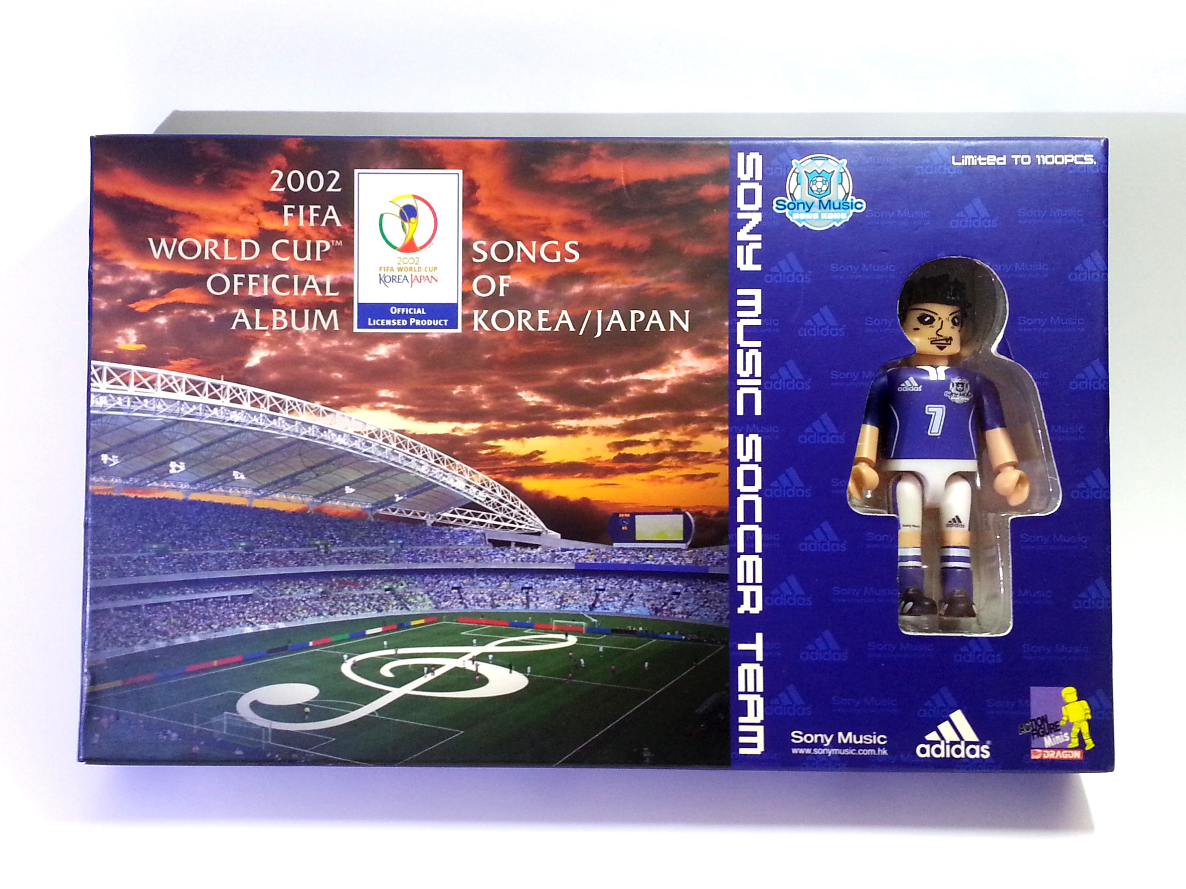  Adidas x Sony Music 2002 Fifa World Cup CD Album w/ Mini Figure (Blue) Limited To 1100