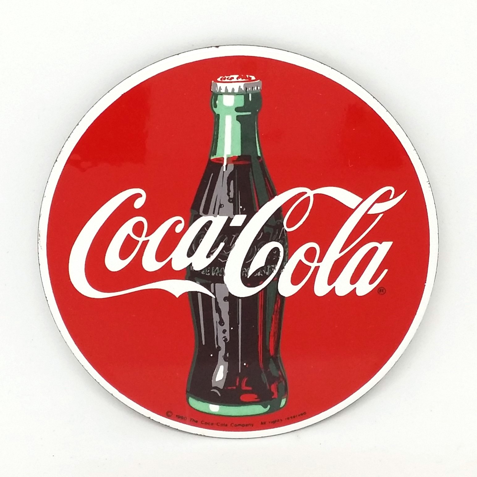 Coca Cola Porcelain Magnets - 1990 Ande Rooney Fridge Magnet