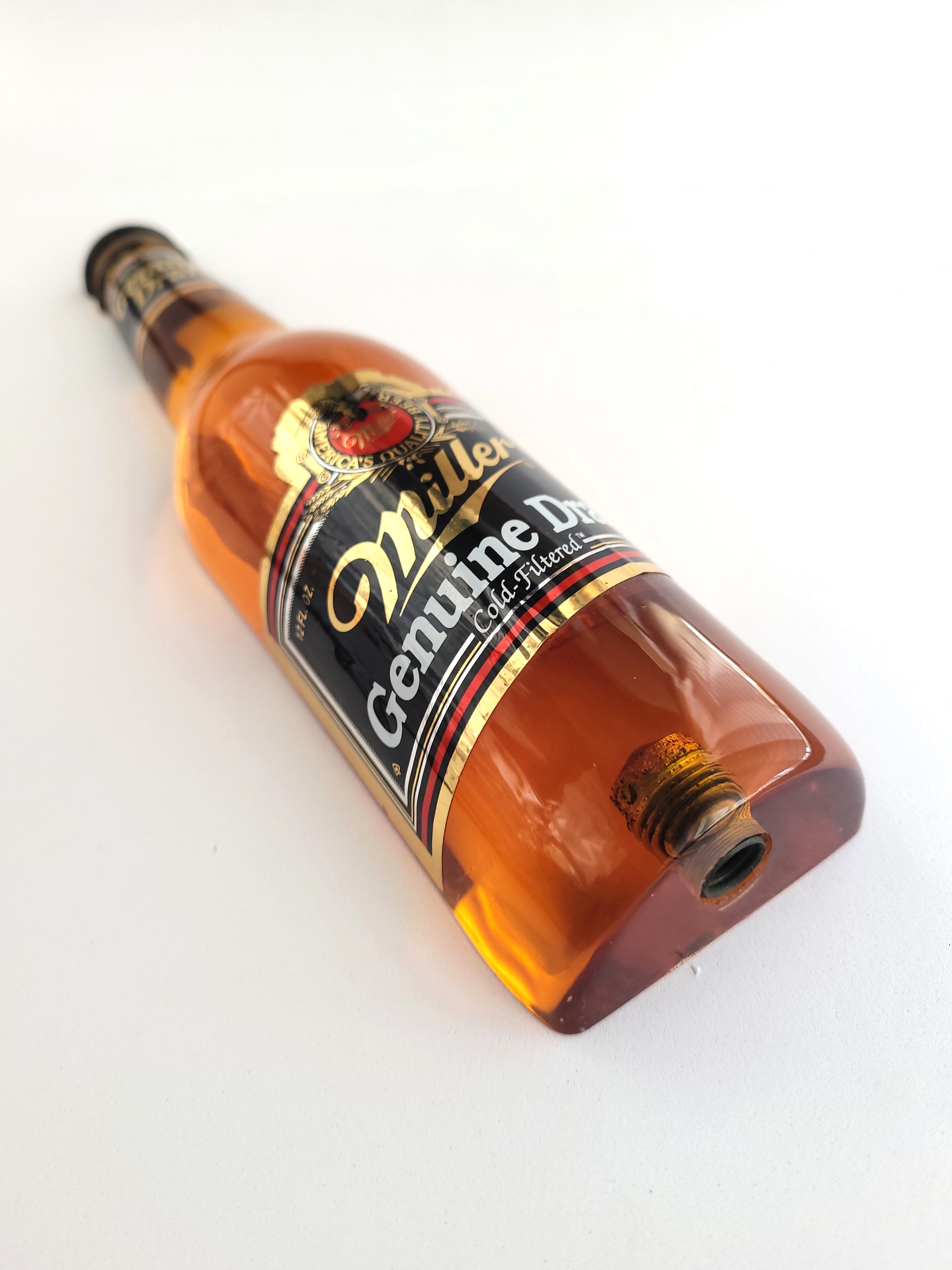 Miller Genuine Draft Beer Tap Handle - 9" Acrylic Bottle Shape