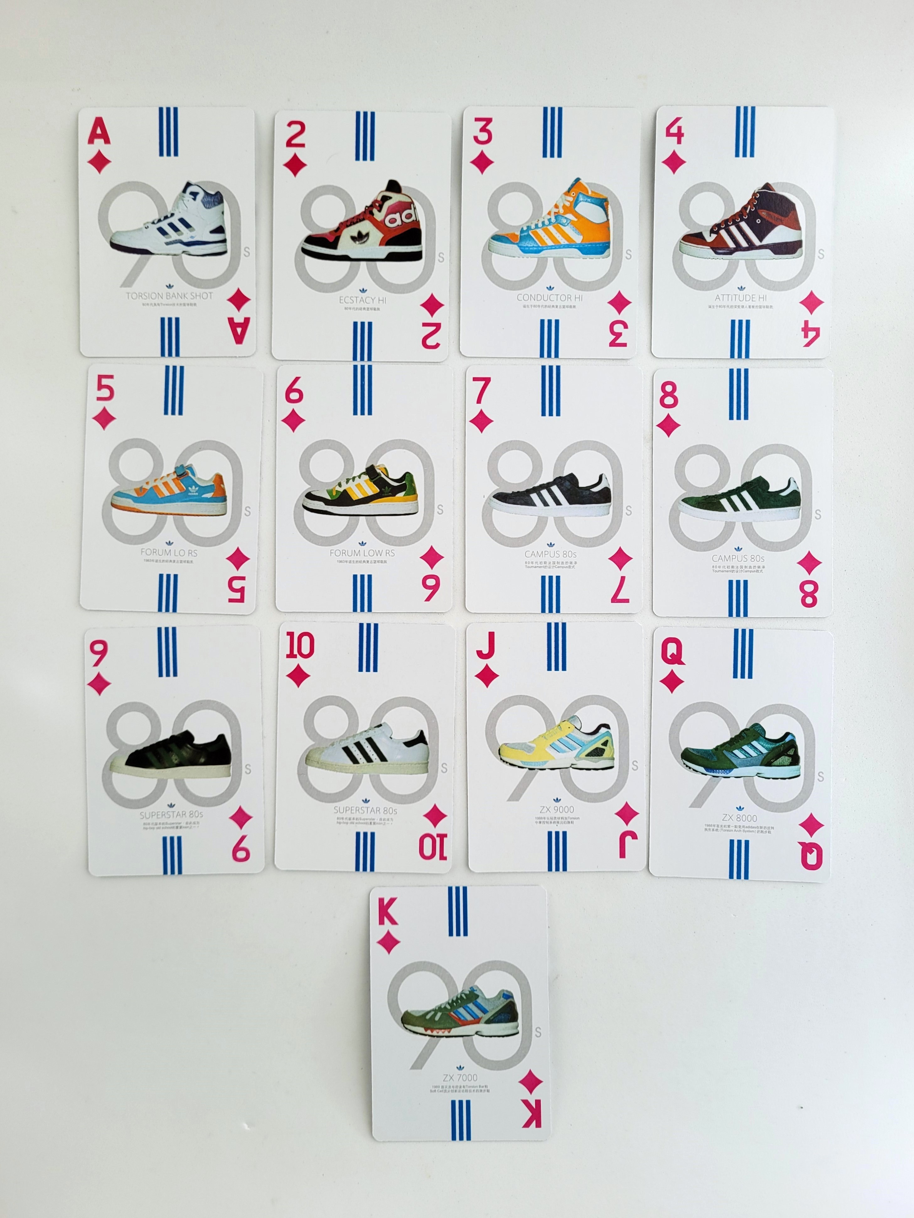 Adidas 60th Anniversary Playing Cards - 2009 Adidas Originals