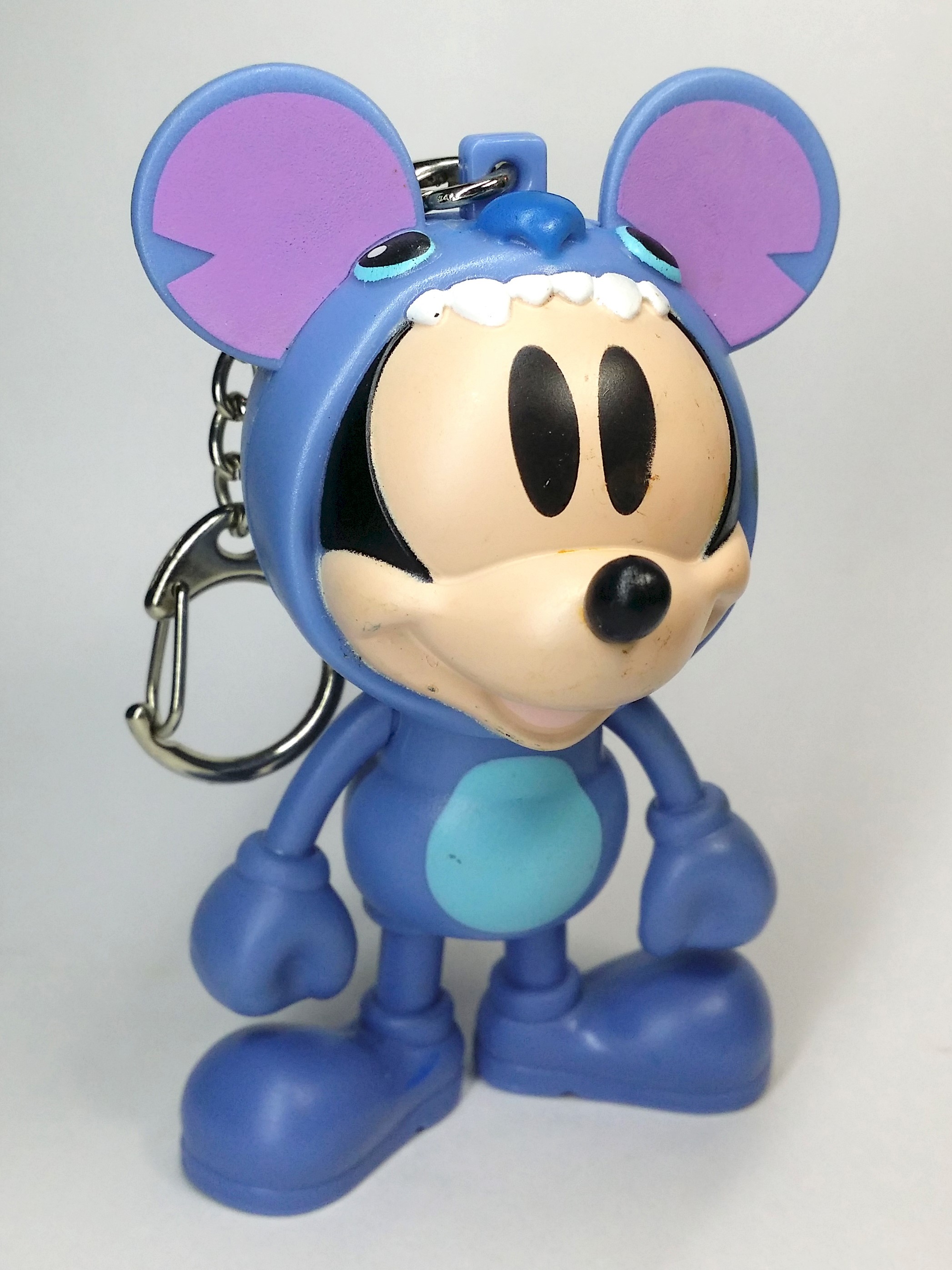 Disney 90th Anniversary Mickey Mouse Cosplaying Stitch Figure Bag Charm Keychain