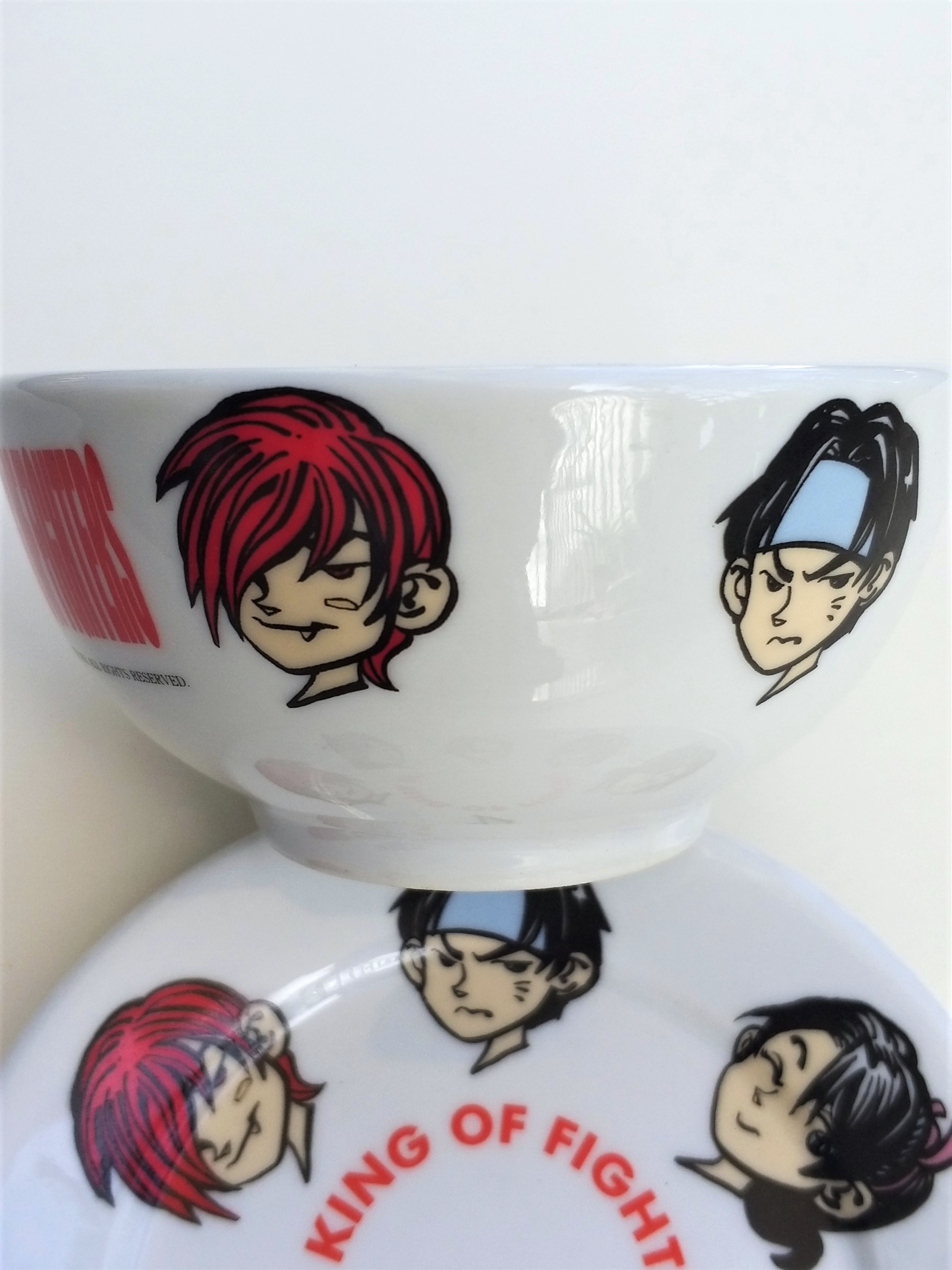 The King Of Fighters Ceramic Tableware (Plate / Bowl / Spoon) - 1999 SNK KOF Hong Kong Comics