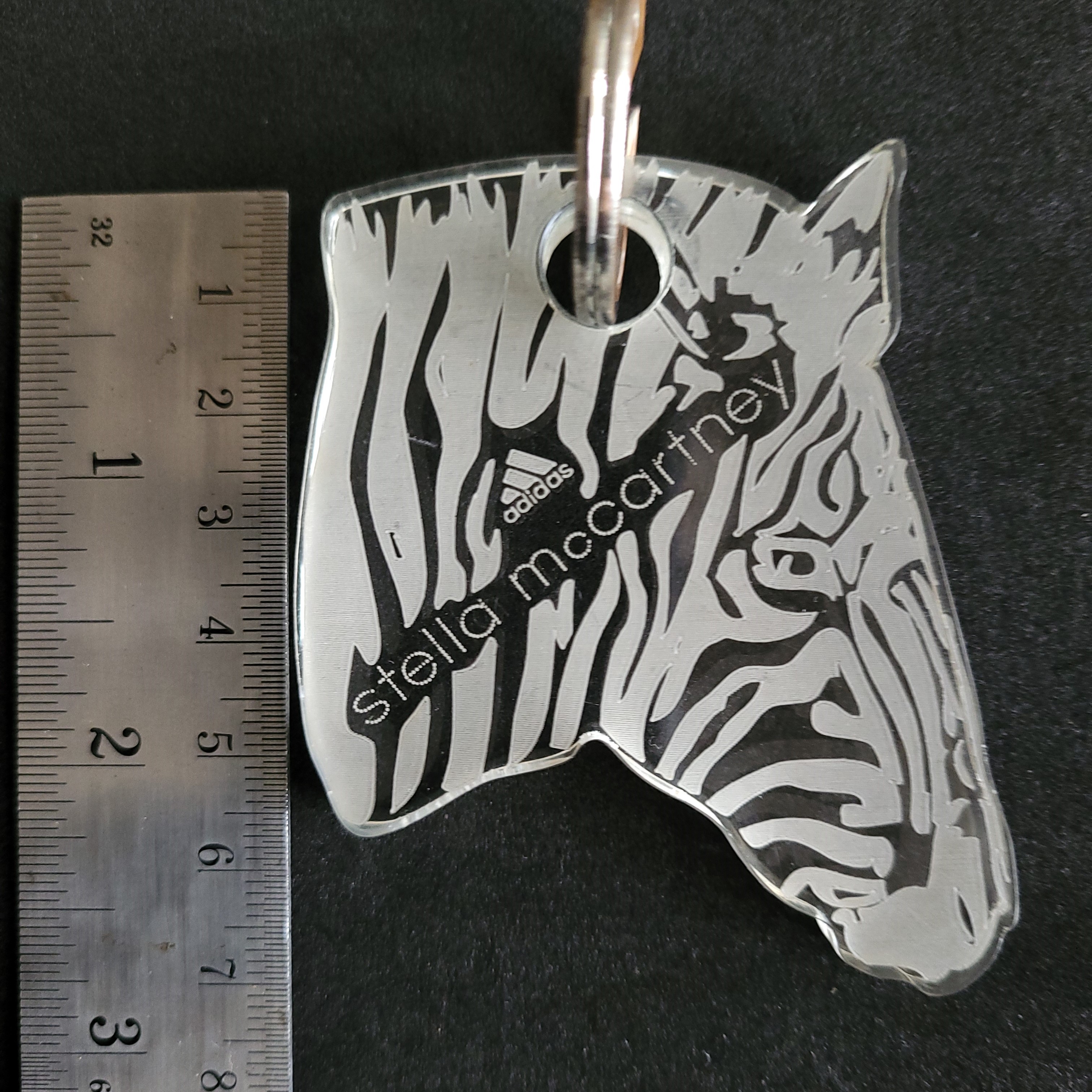  Adidas x Stella McCartney Zebra Acrylic Keychain Key Holder