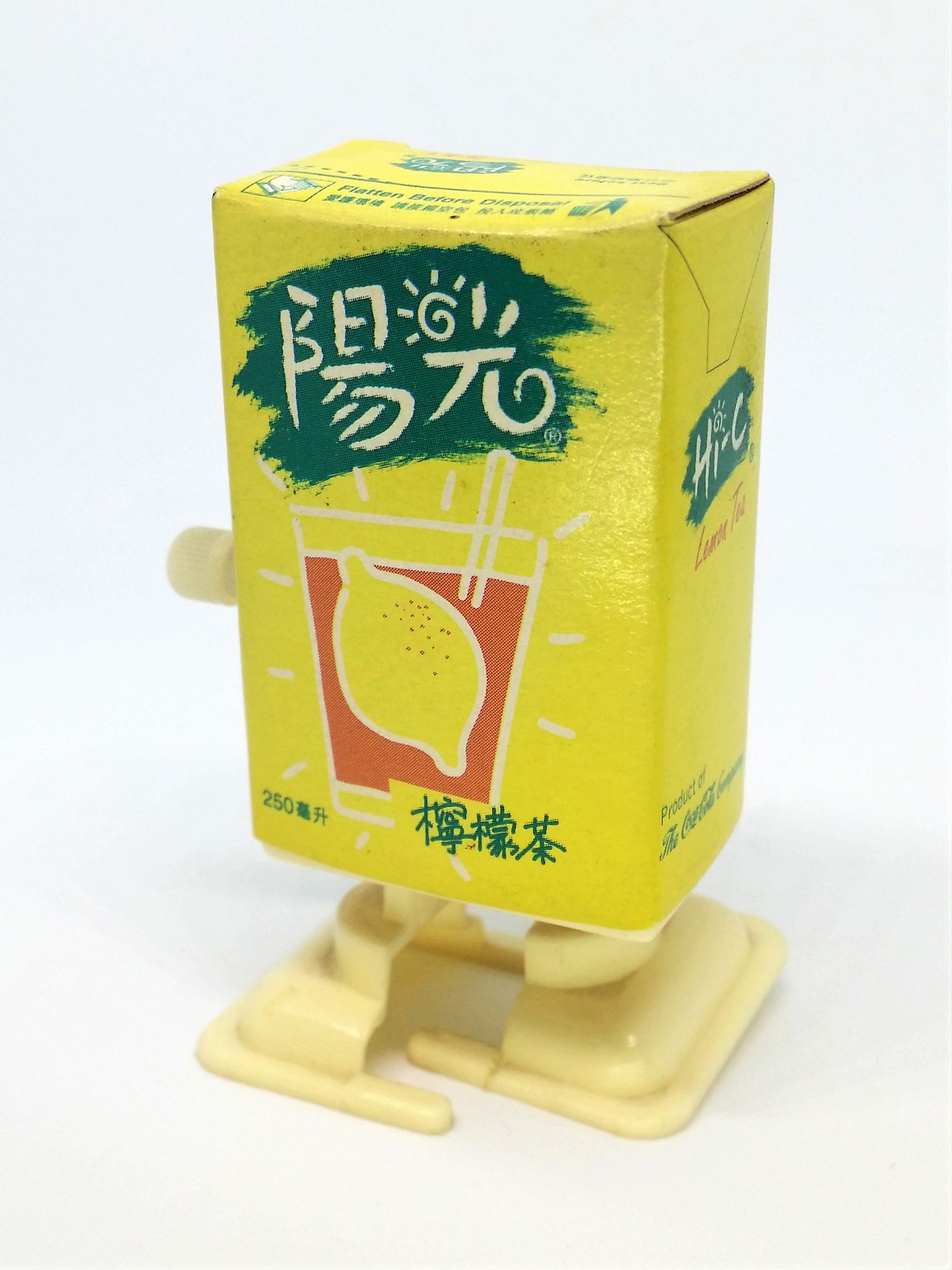 Sunshine Hi-C Lemon Tea Box Wind-Up Walking Toy - 90s Brand From Coca-Cola 