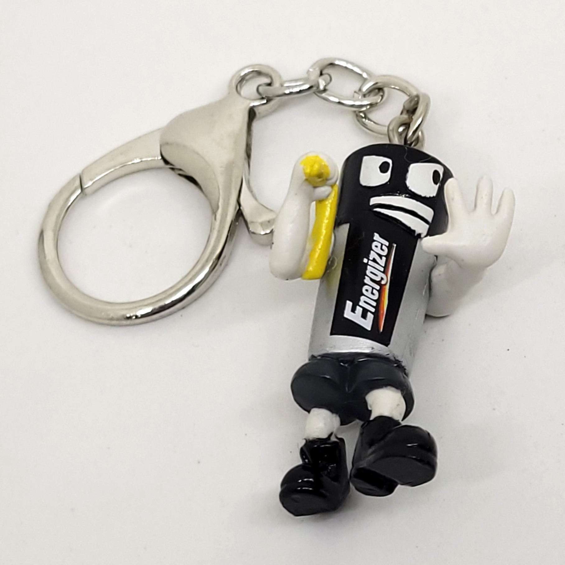 Energizer Battery Mascot Keychain (Bruce Lee Nunchaku Pose) - 2000s Mr. Energizer