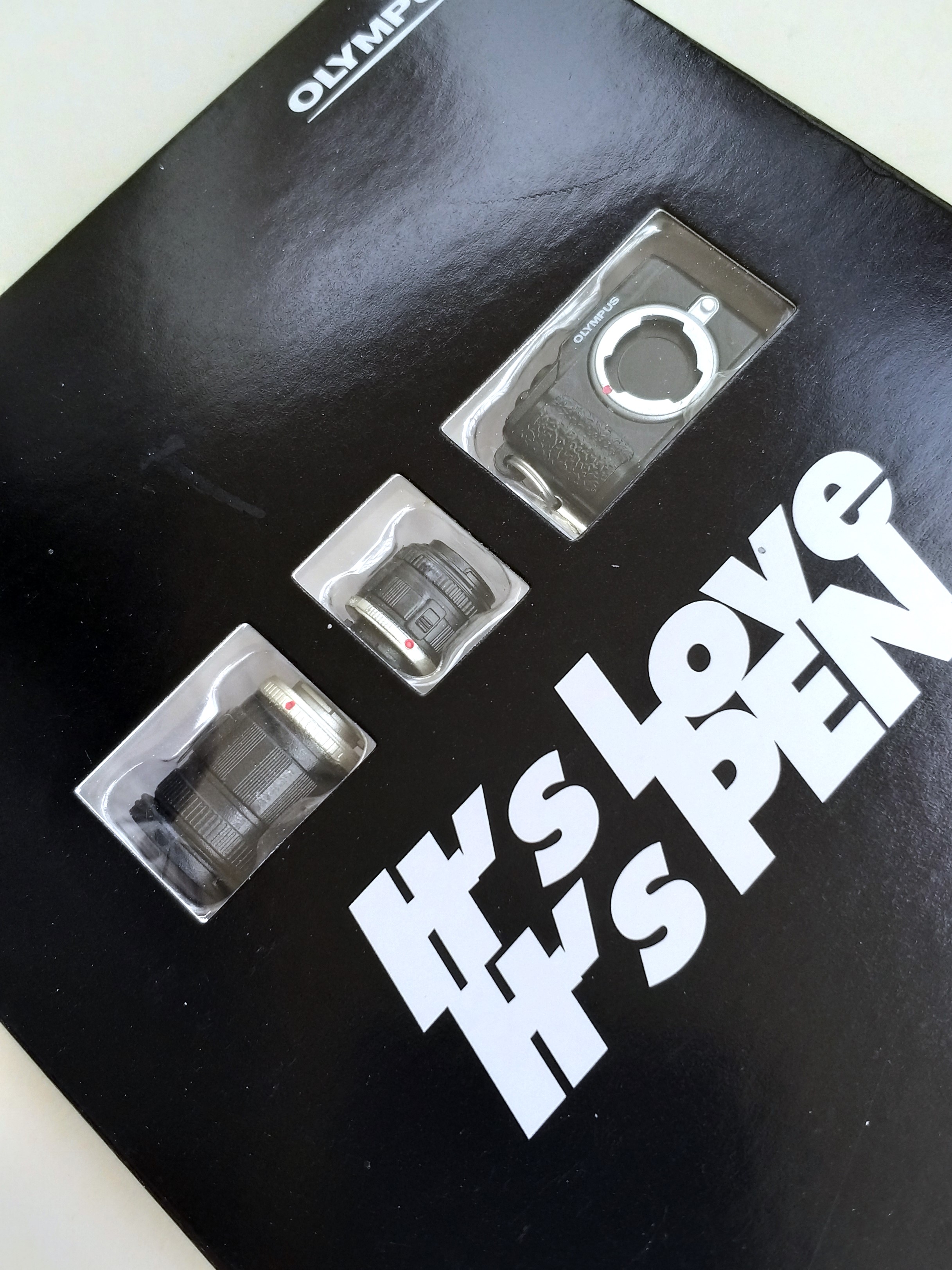 Olympus PEN E-PL2 Black Mini Camera Phone Charm Strap Keychain - 2011 New In Box