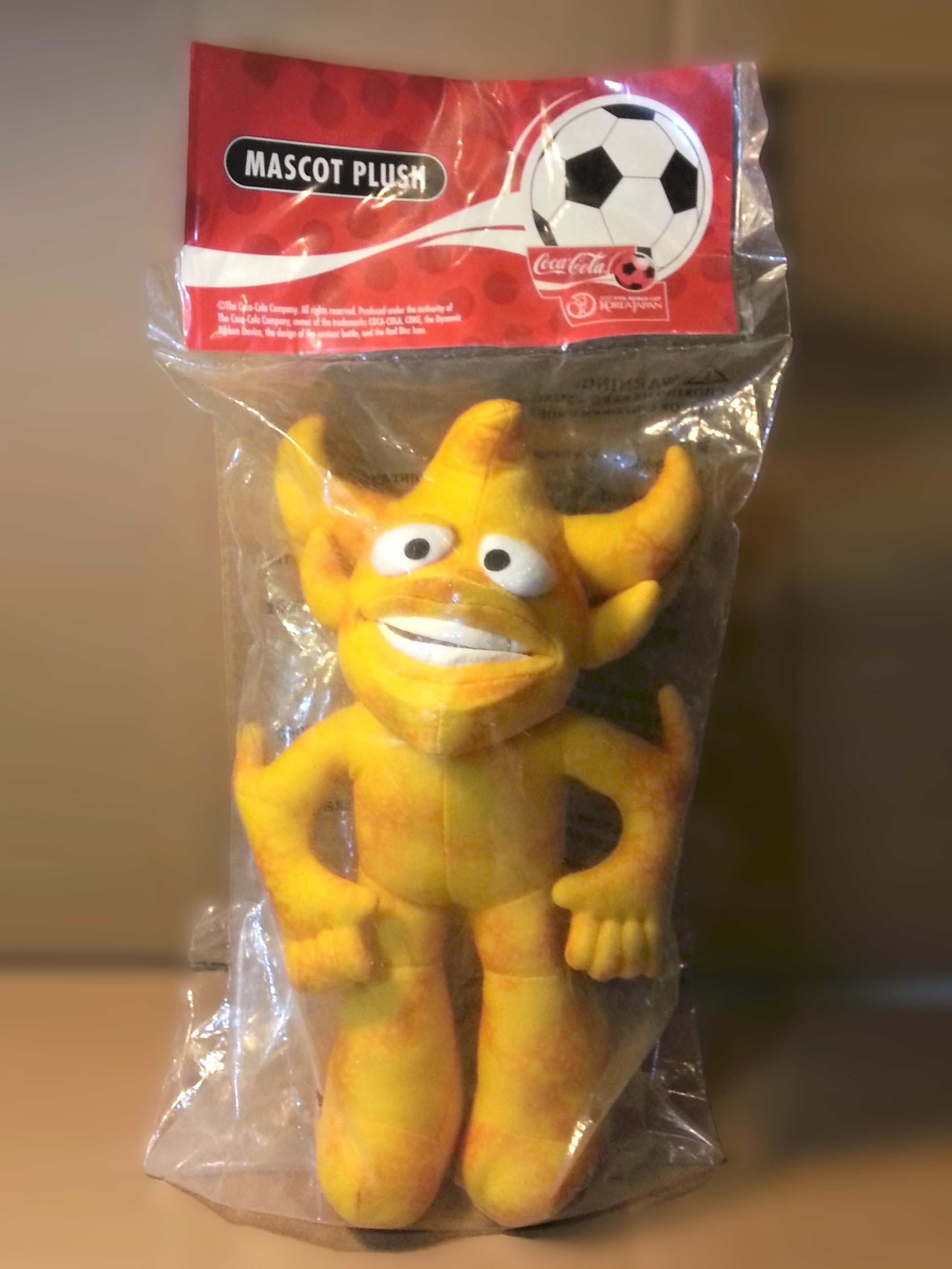 Coca Cola 2002 Fifa World Cup Korea Japan Mascot ATO 9" Plush Toy