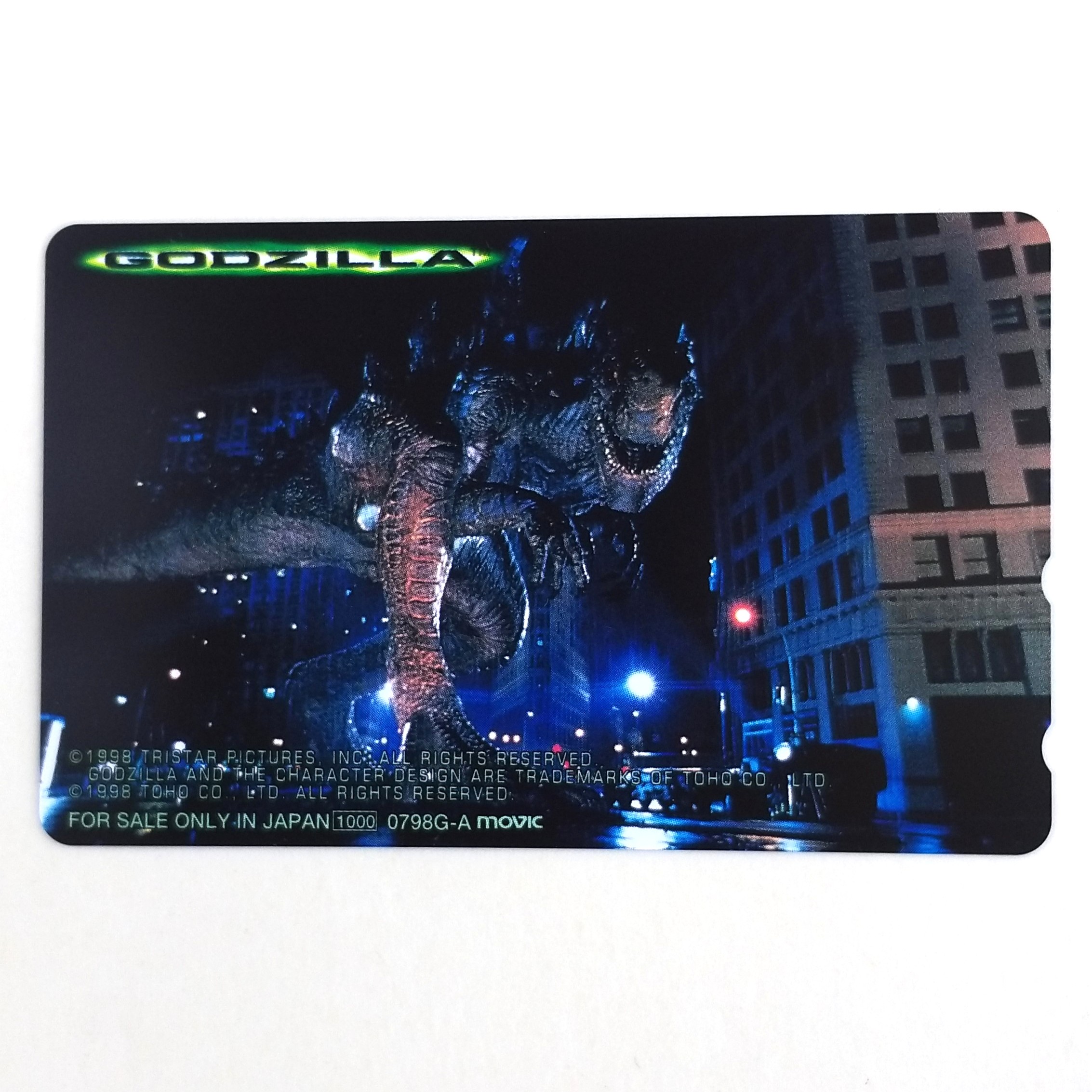 Godzilla Telephone Card - 1998 Japan NTT
