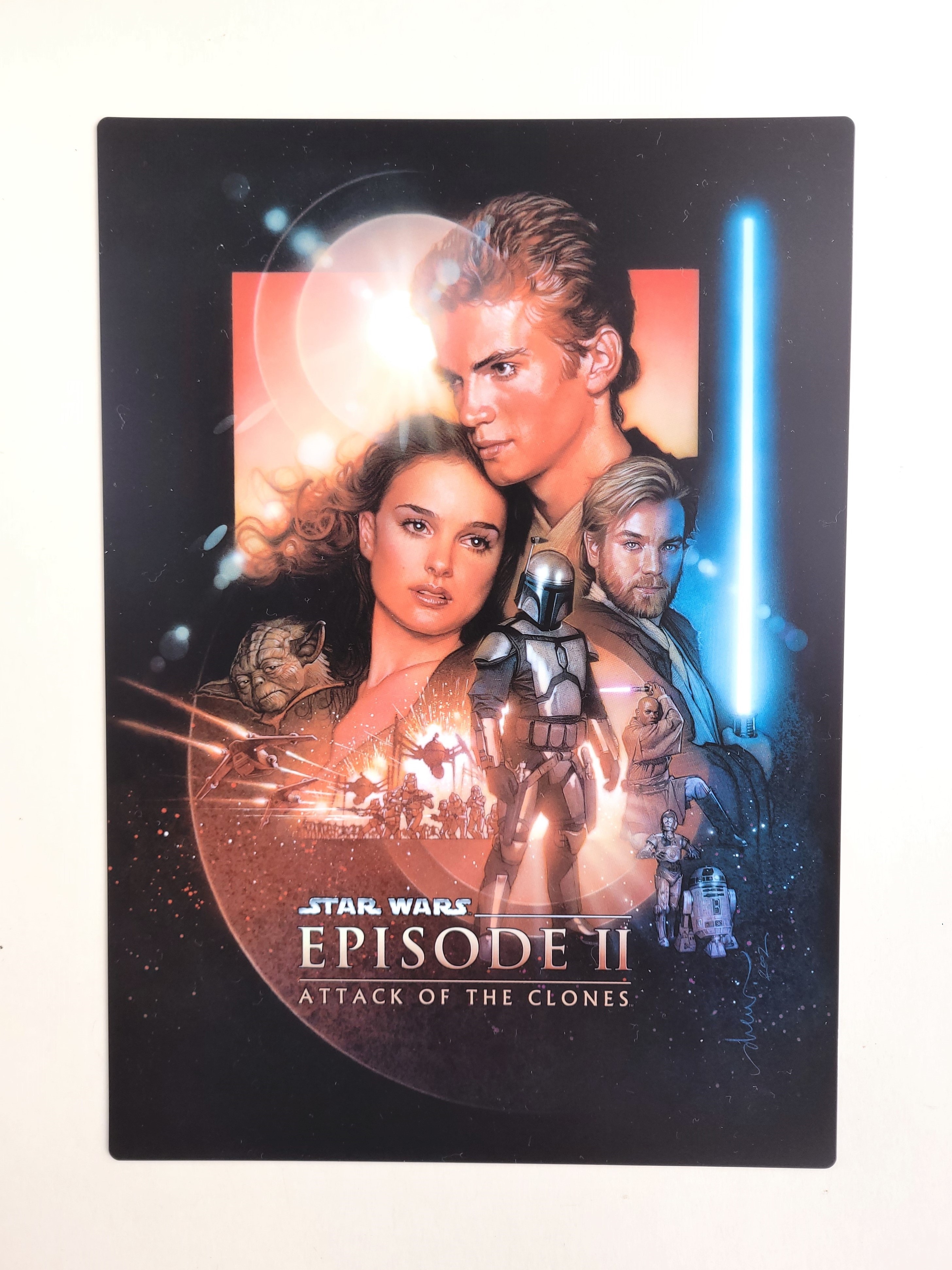Star Wars: Attack Of The Clones Double Sided Pencil Board Shitajiki - 2002 Lucasfilm Ltd.