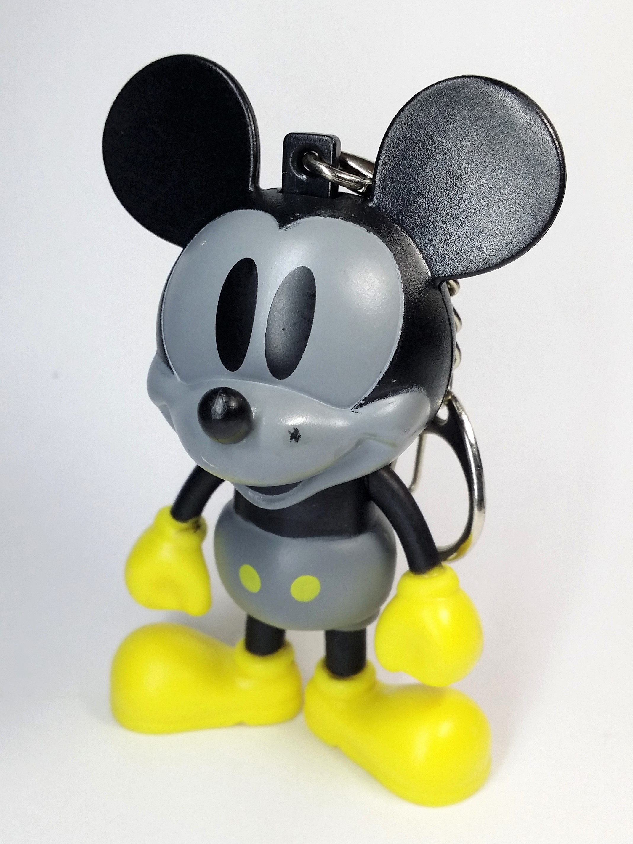 Disney 90th Anniversary Mickey Mouse With Yellow Shoes Figure Bag Charm Keychain