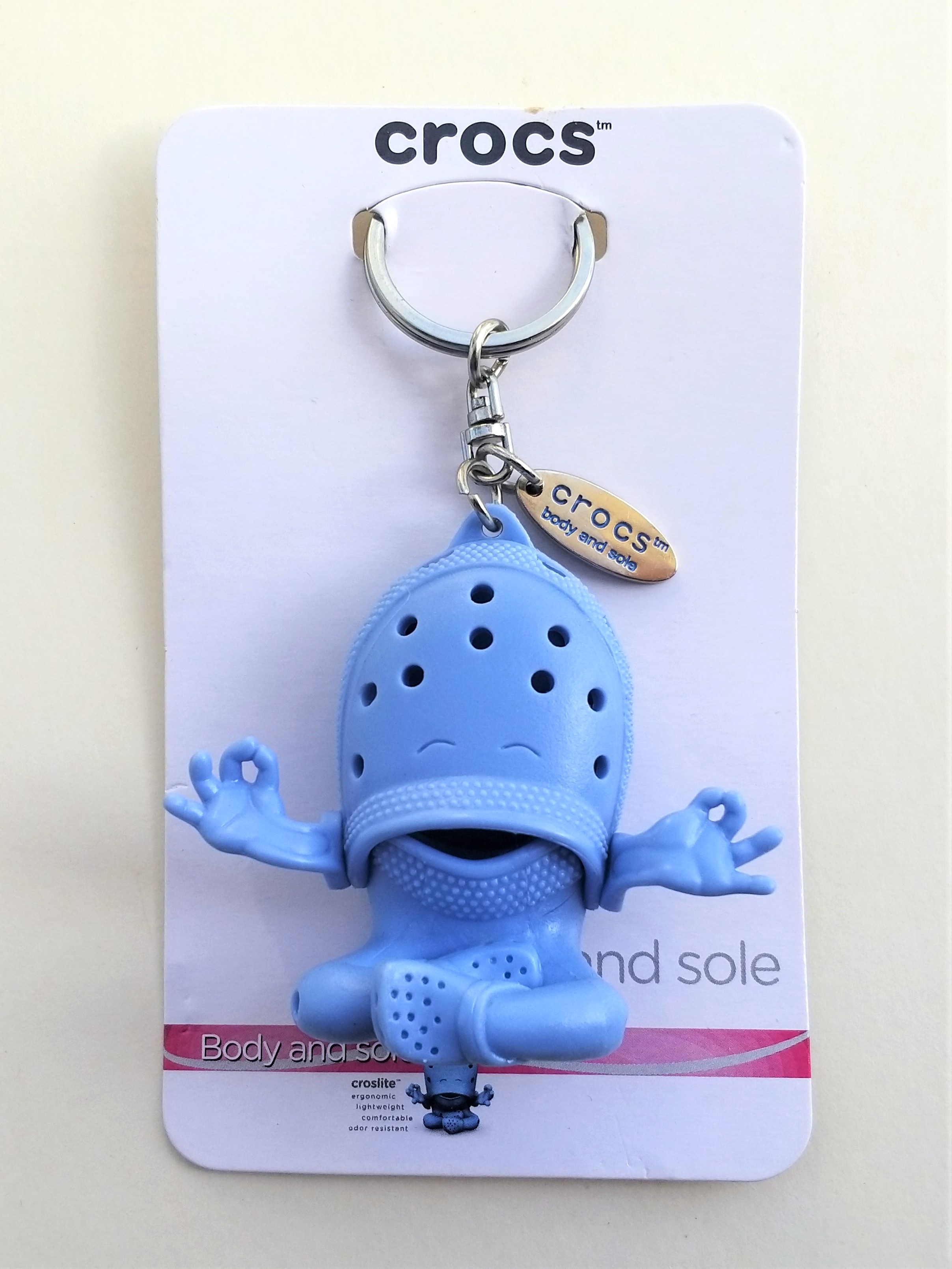 CROCS Croslite Guy Figure Keychain (Body And Sole) 2.5" Key Ring