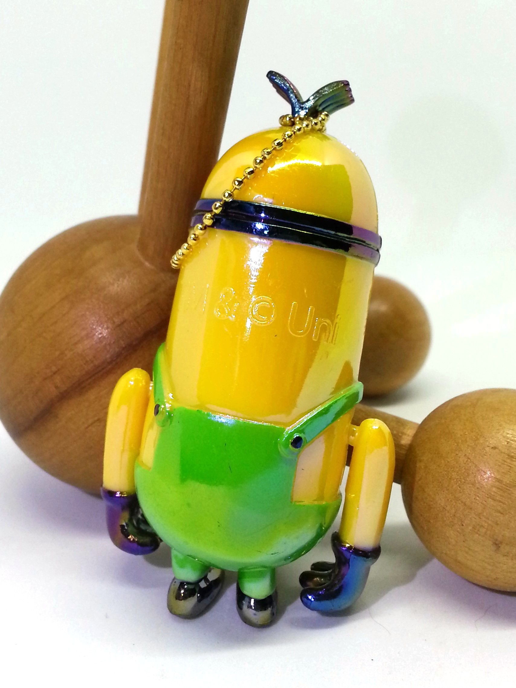 Despicable Me Minion TIM Iridescent Jointed Figure Charm Keychains - 2010 From Japan