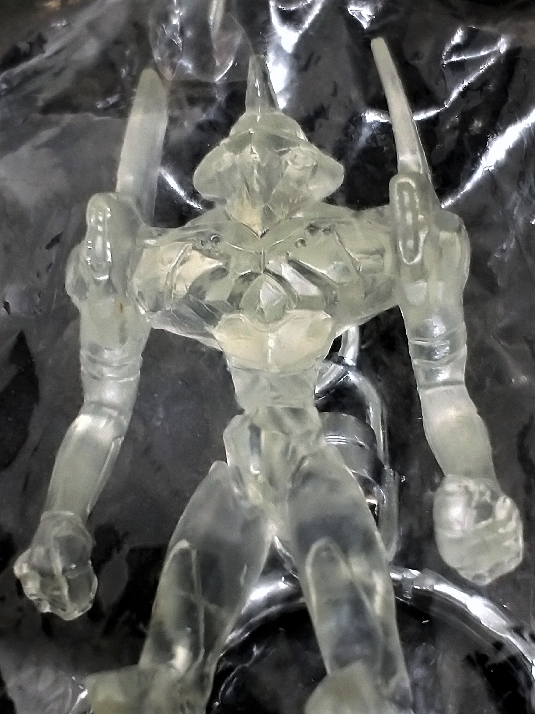 Neon Genesis Evangelion EVA-01 Test Type Clear Soft PVC Figure Keychain - 90s SEGA Gainax Project Eva