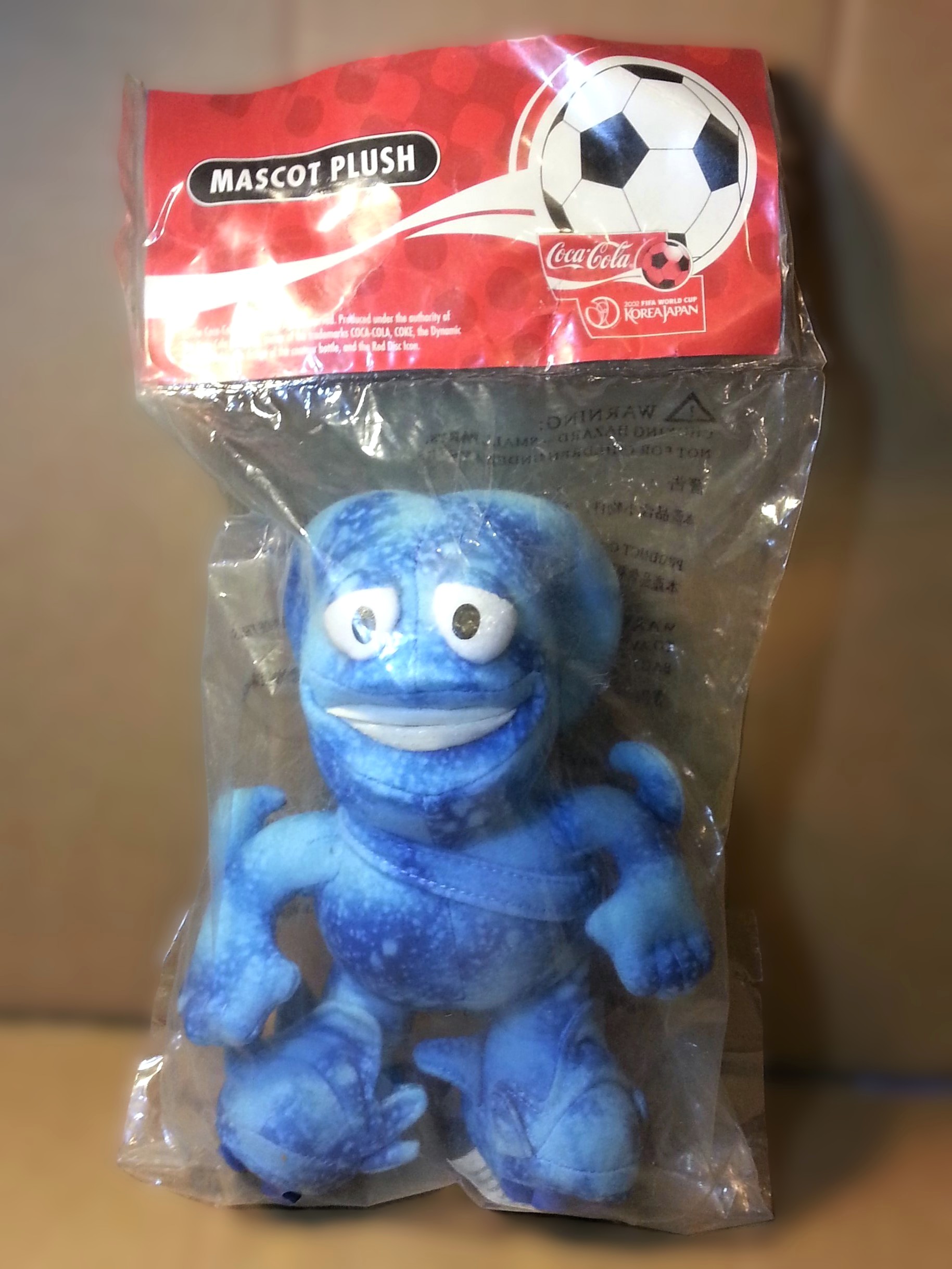 Coca Cola 2002 Fifa World Cup Korea Japan Mascot NIK 7" Plush Toy