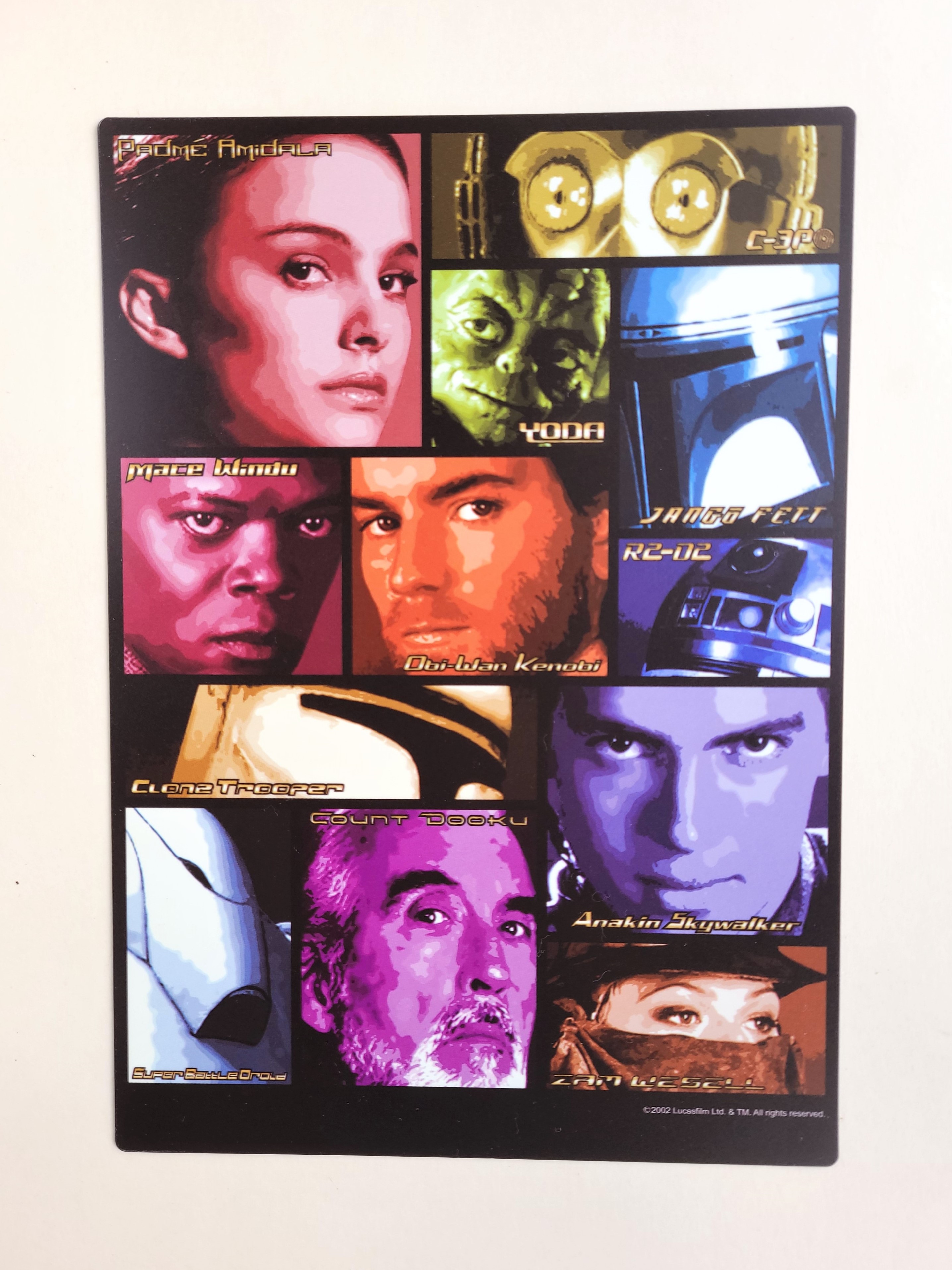 Star Wars: Attack Of The Clones Double Sided Pencil Board Shitajiki - 2002 Lucasfilm Ltd.