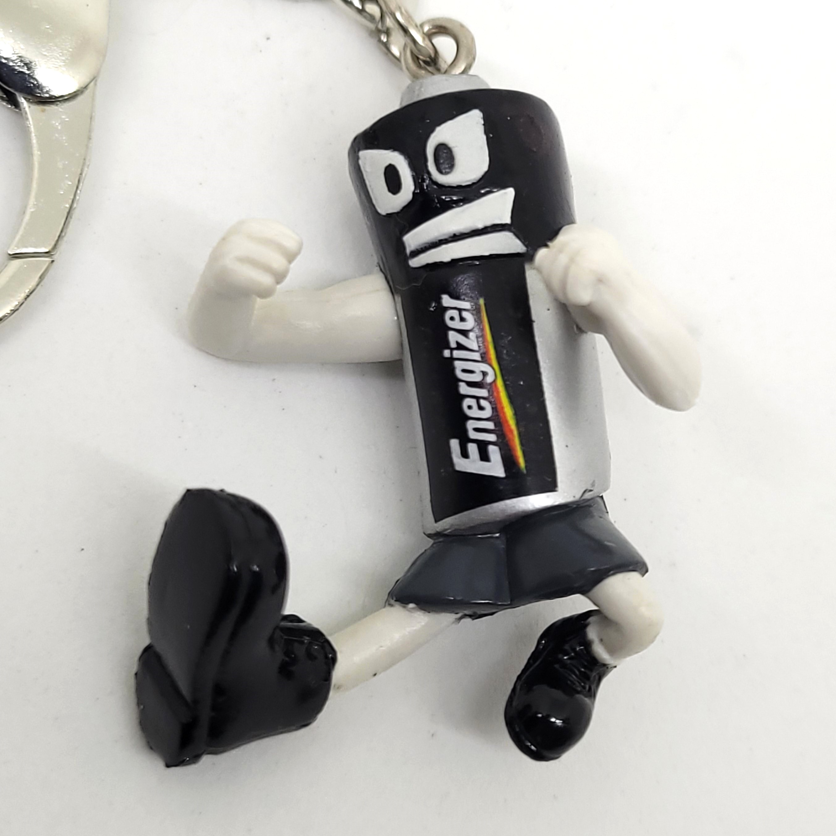 Energizer Battery Mascot Keychain (Bruce Lee Flying Kick) - 2000s Mr. Energizer
