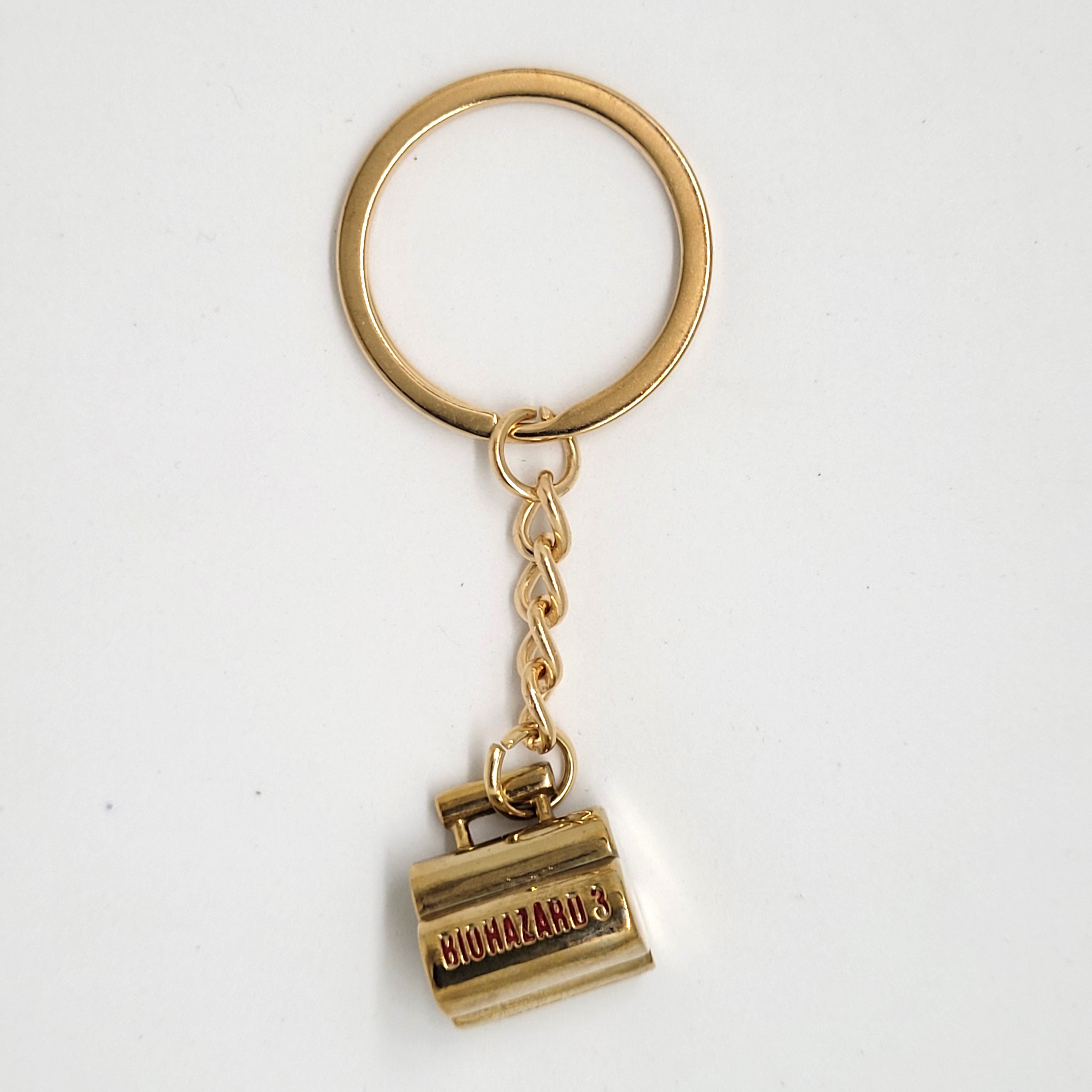 BIOHAZARD 3 Grenade Launcher Ammo Box Keychains (Gold / Silver / Bronze) - 1999 Capcom Resident Evil Hong Kong Comics