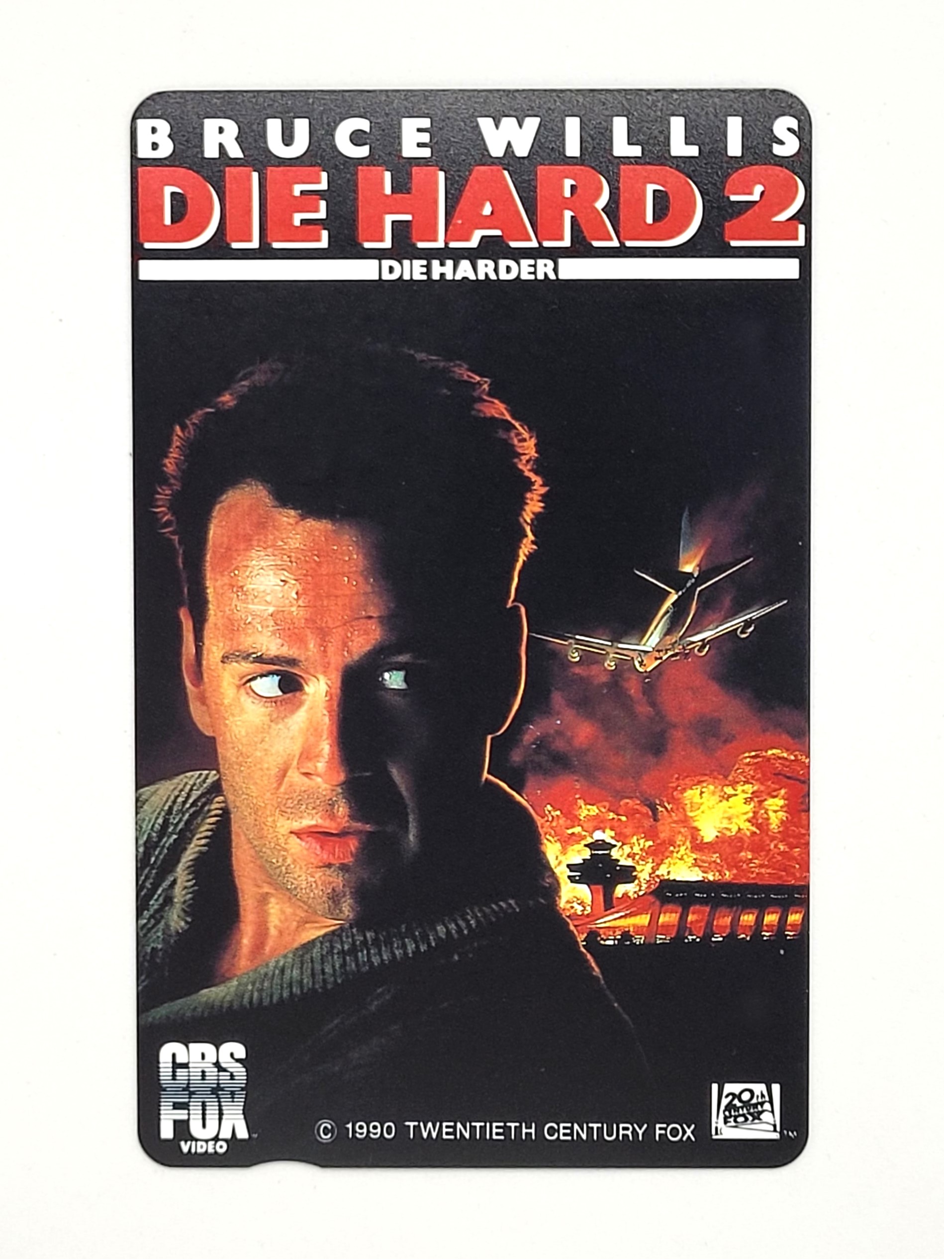 Die Hard 2 Bruce Willis Telephone Card - 1990 Japan NTT 20th Century Fox