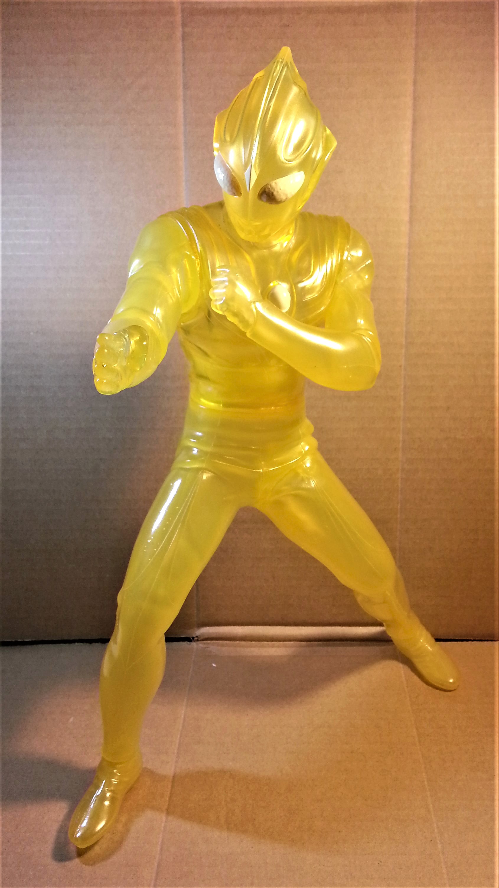 Ultraman Tiga Clear Vinyl 14" Figure - 2001 Banpresto Tsuburaya Japanese Anime