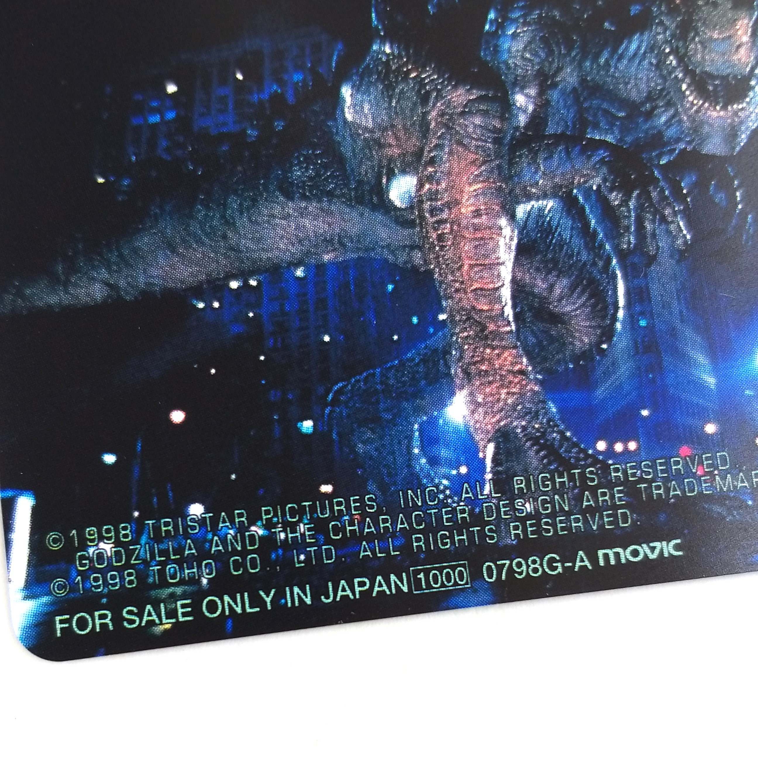 Godzilla Telephone Card - 1998 Japan NTT
