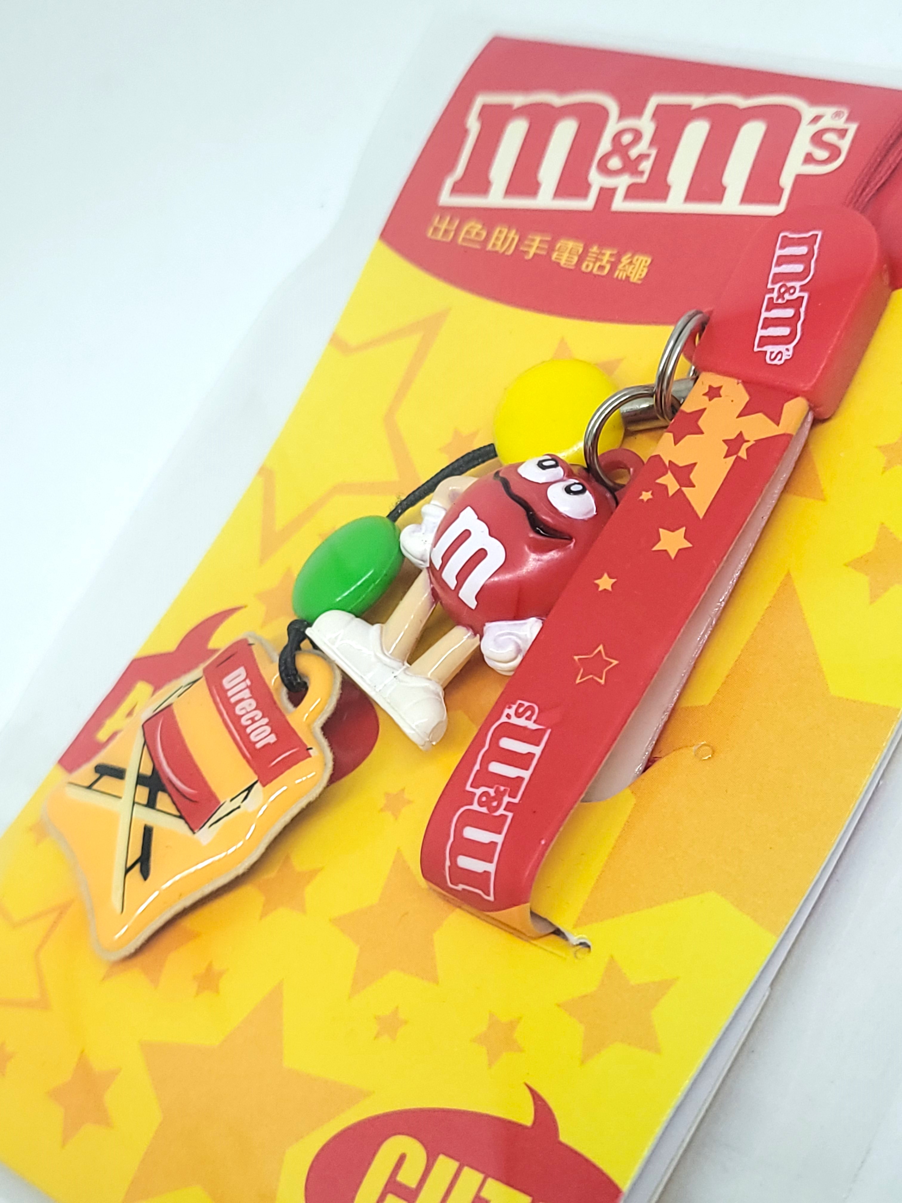 M&M's Phone Charm Strap w/ Screen Cleaner (Red Combo) - 2006 New Unused