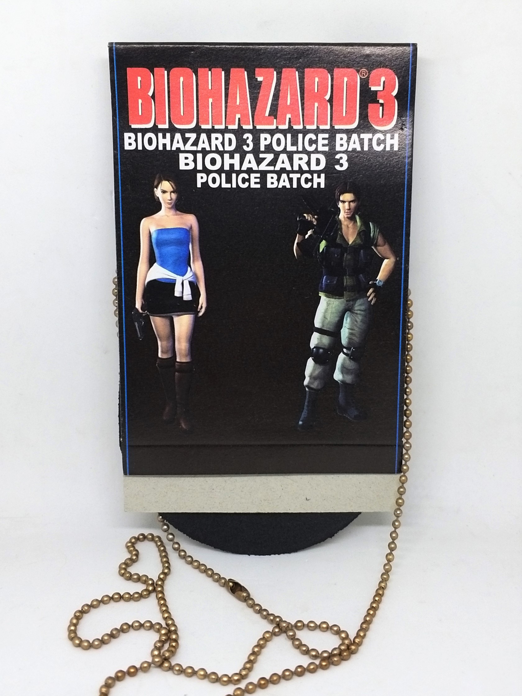 BIOHAZARD 3 Detective Raccoon Police Metal Badge - 1998 Capcom Resident Evil Hong Kong Comics
