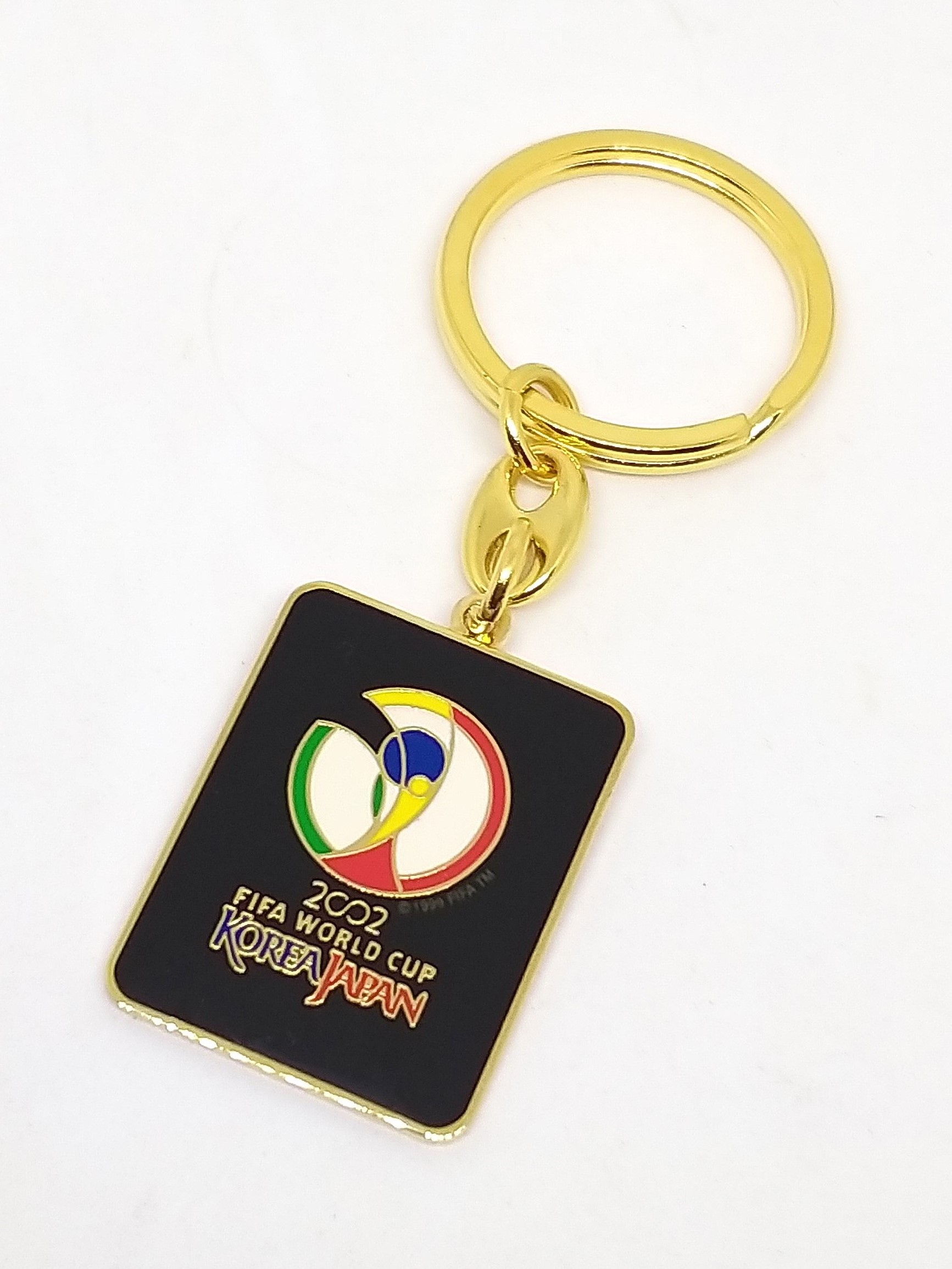 2002 Fifa World Cup Korea Japan Logo Metal Keychain Key Ring Unused