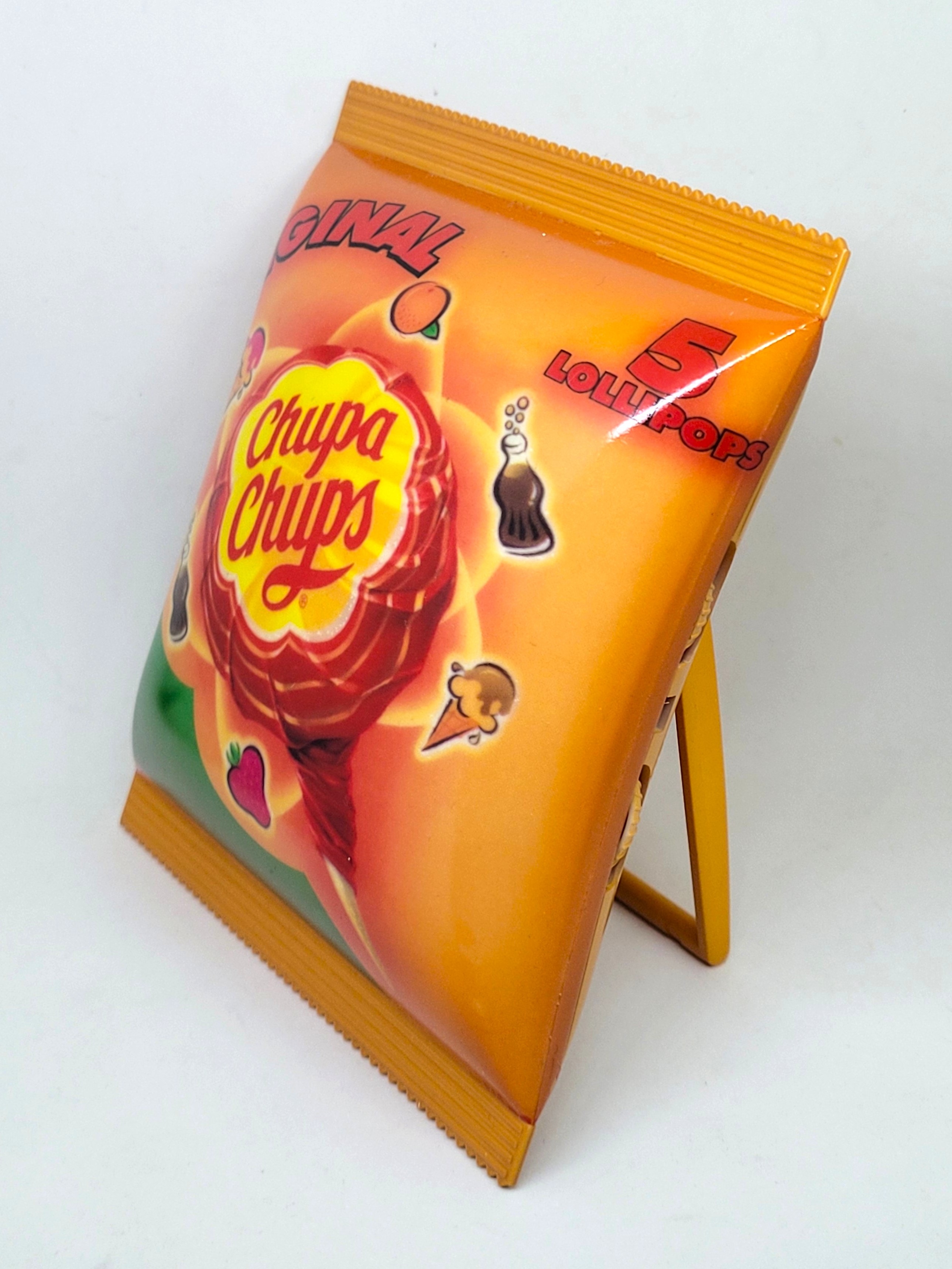 Chupa Chups Lollipops Packaging FM Auto Scan Radio - Rare Vintage Tested & Works