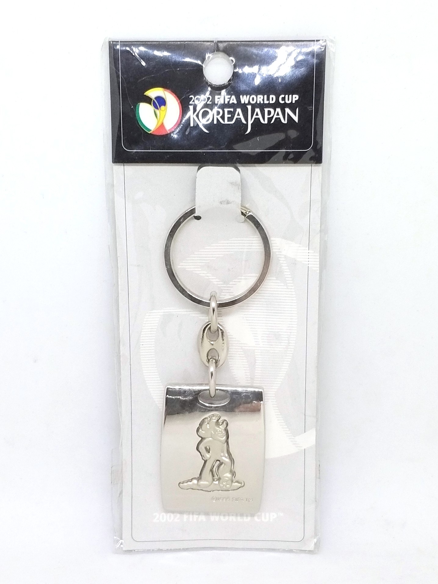 2002 Fifa World Cup Korea Japan Mascot ATO Relief Metal Keychain Key Ring Brand New